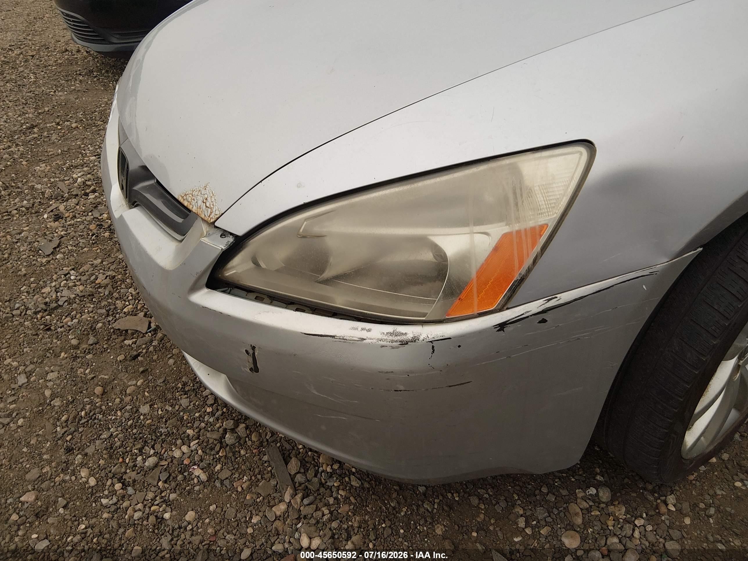 2004 Honda Accord 2.4 Lx Gray vin: 1HGCM56394A155793