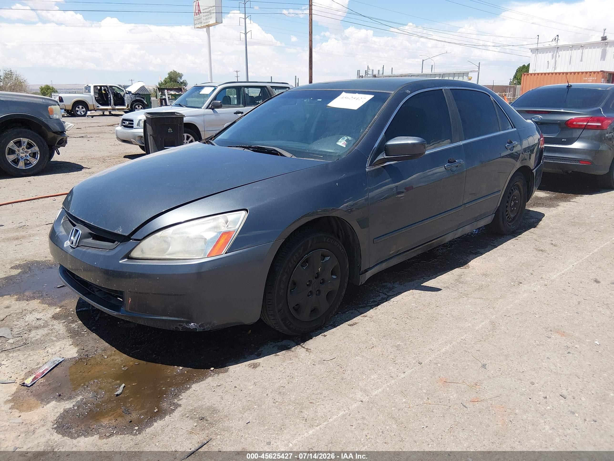2004 Honda Accord 2.4 Lx Gray vin: 1HGCM56394A172013