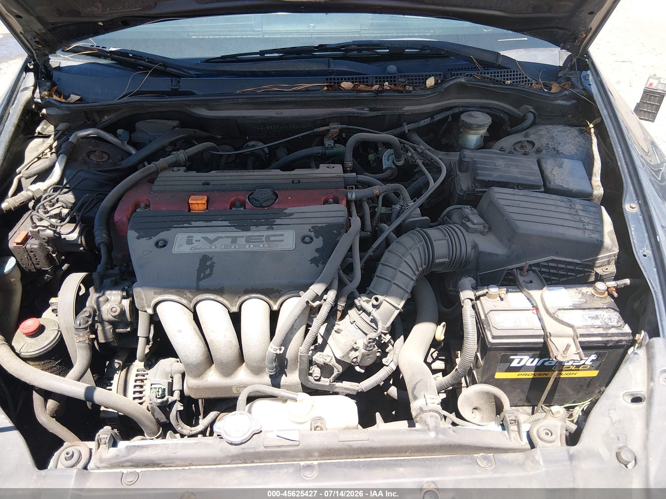 2004 Honda Accord 2.4 Lx Gray vin: 1HGCM56394A172013
