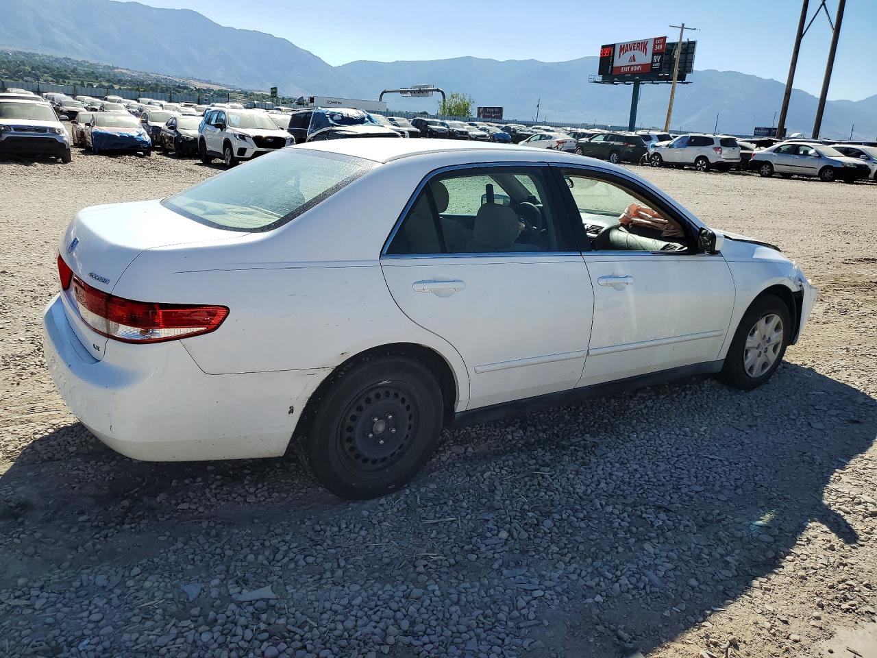 2004 Honda Accord Lx White vin: 1HGCM56394A179561