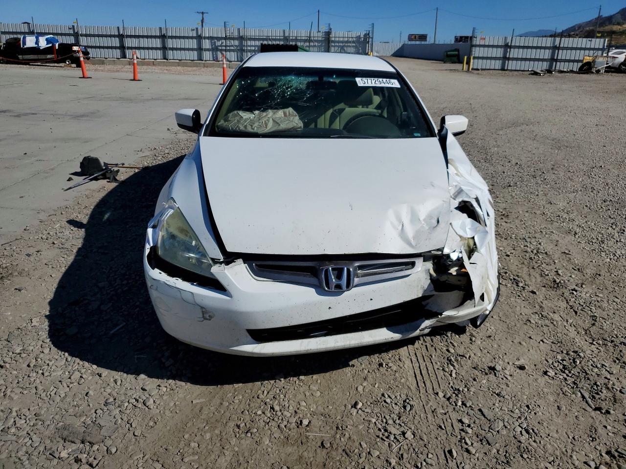 2004 Honda Accord Lx White vin: 1HGCM56394A179561
