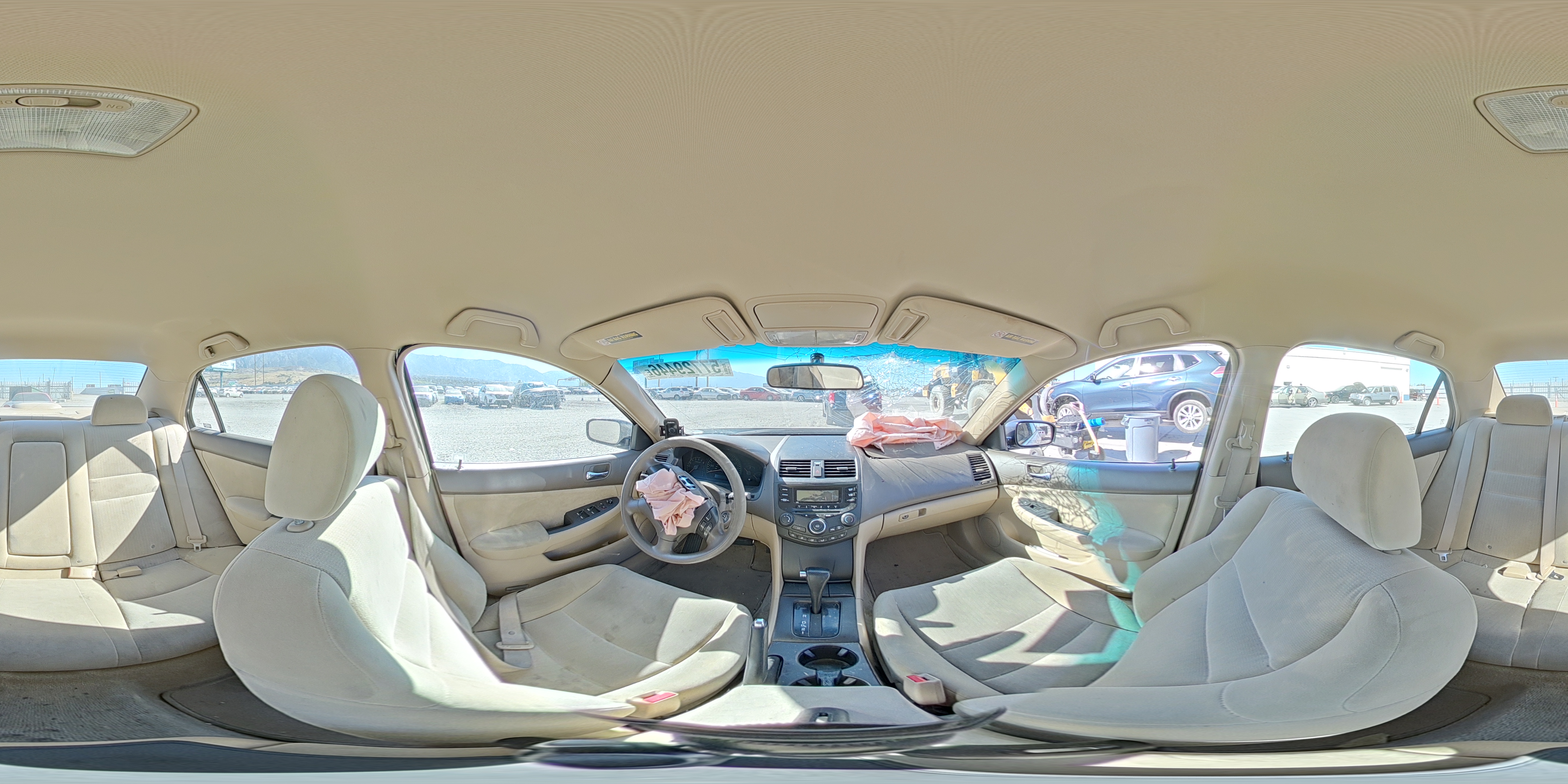 2004 Honda Accord Lx White vin: 1HGCM56394A179561
