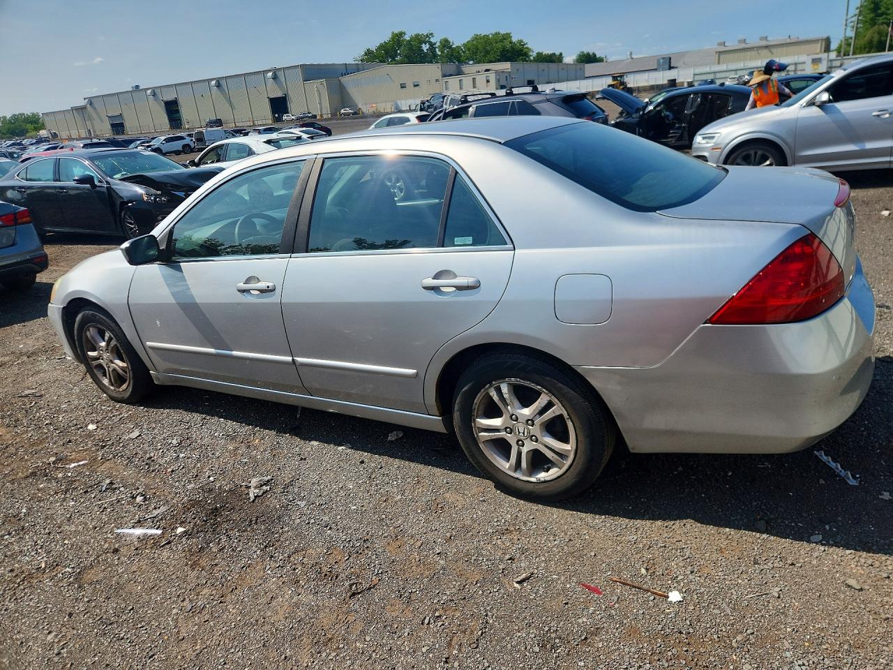 2006 Honda Accord Se Серебряный vin: 1HGCM56396A025046