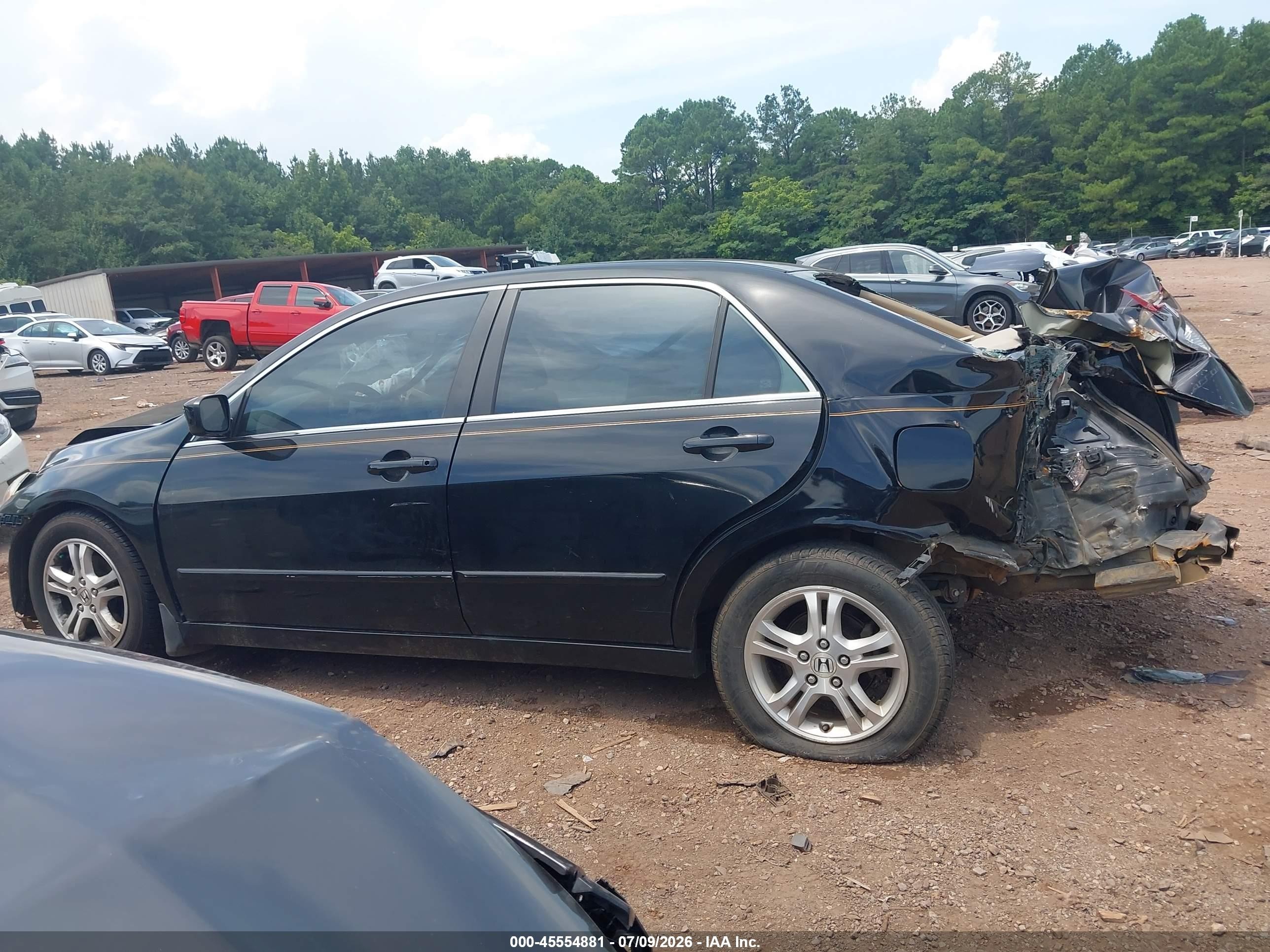 2006 Honda Accord 2.4 Se Black vin: 1HGCM56396A124093