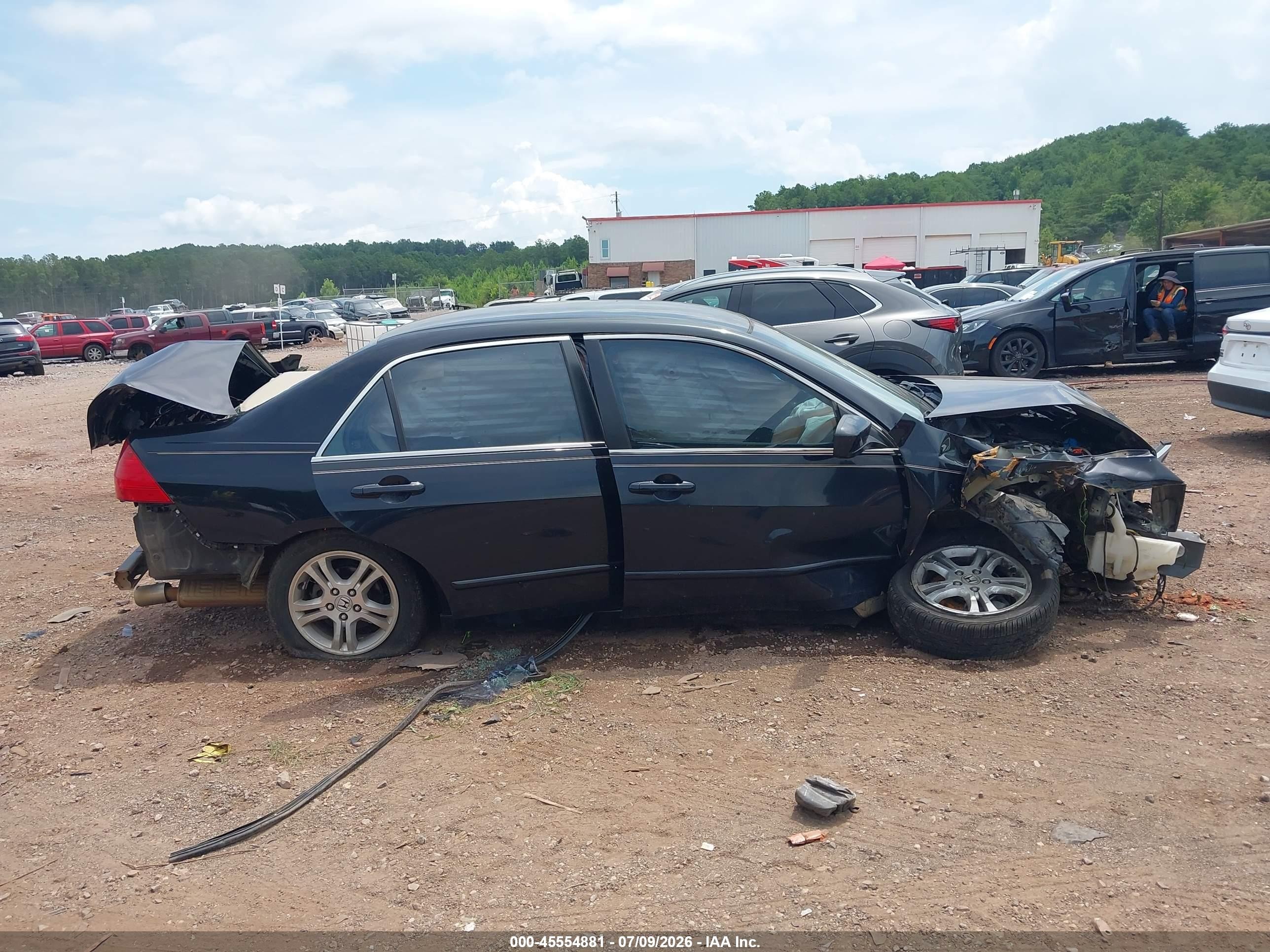 2006 Honda Accord 2.4 Se Black vin: 1HGCM56396A124093