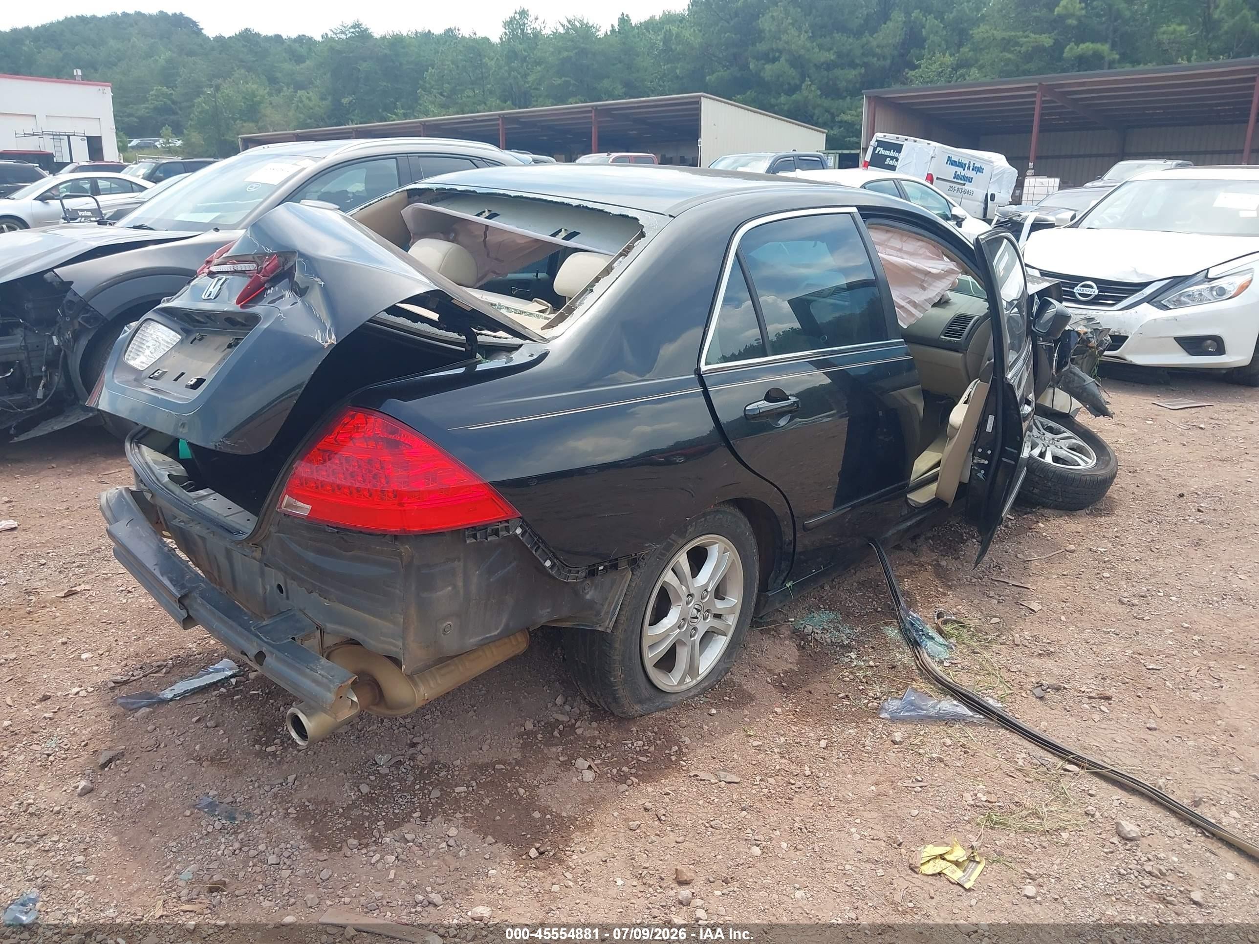 2006 Honda Accord 2.4 Se Black vin: 1HGCM56396A124093
