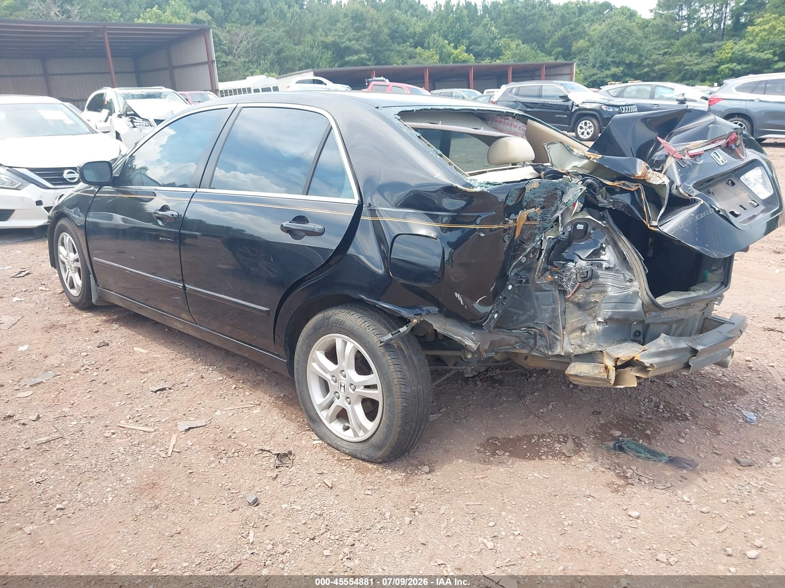 2006 Honda Accord 2.4 Se Black vin: 1HGCM56396A124093