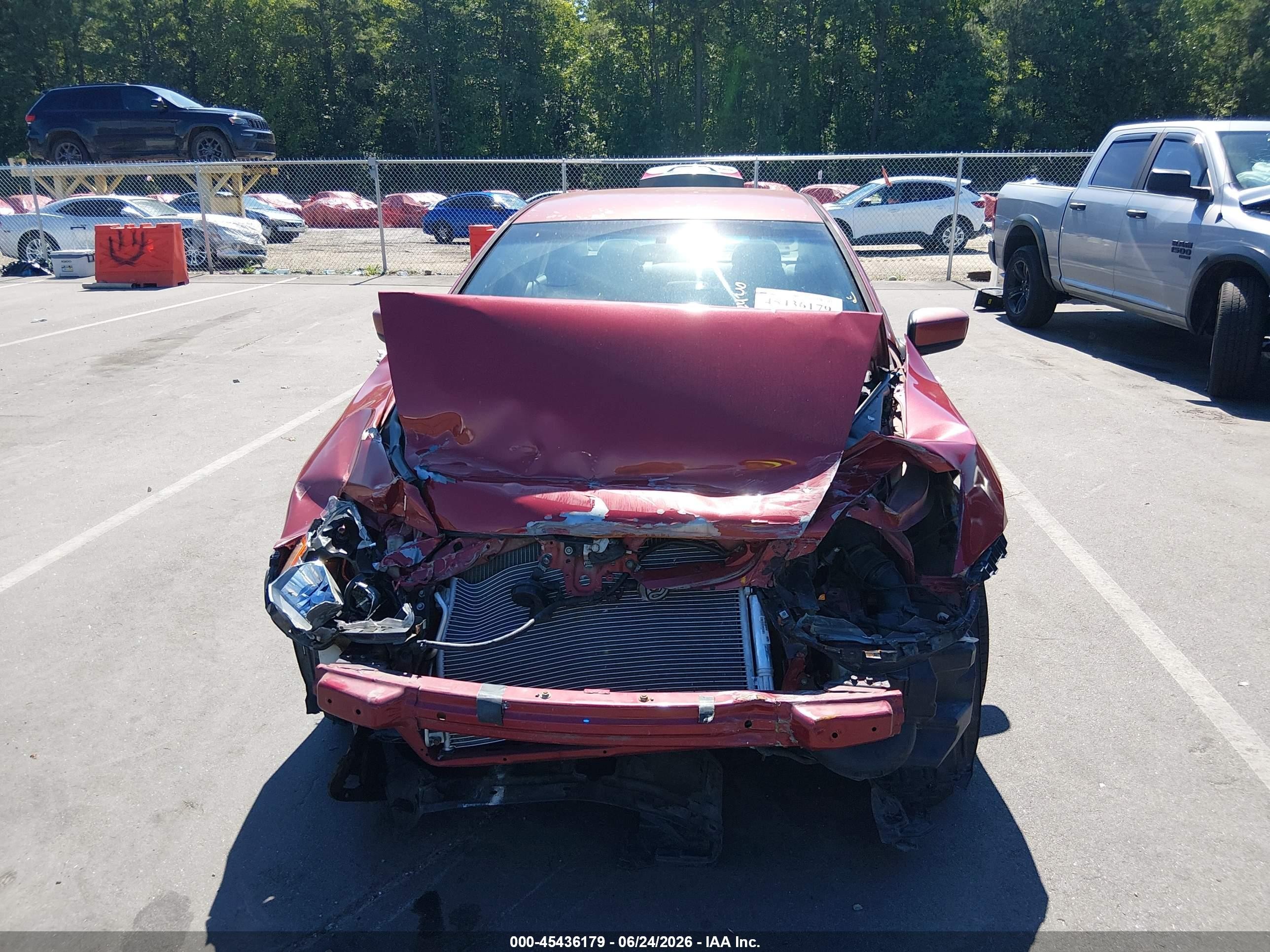 2007 Honda Accord 2.4 Se Red vin: 1HGCM56397A037554