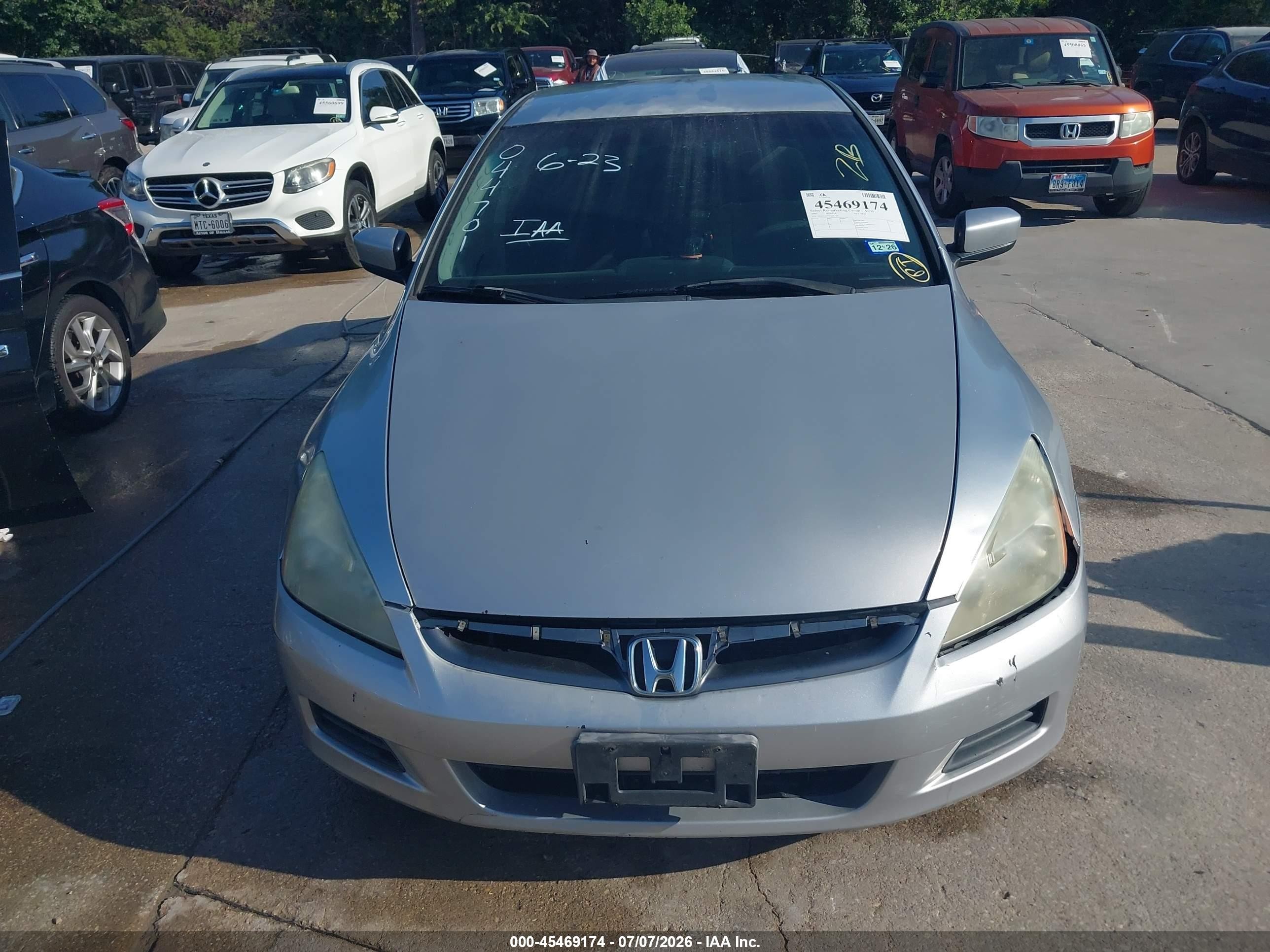 2007 Honda Accord 2.4 Se Gray vin: 1HGCM56397A044701