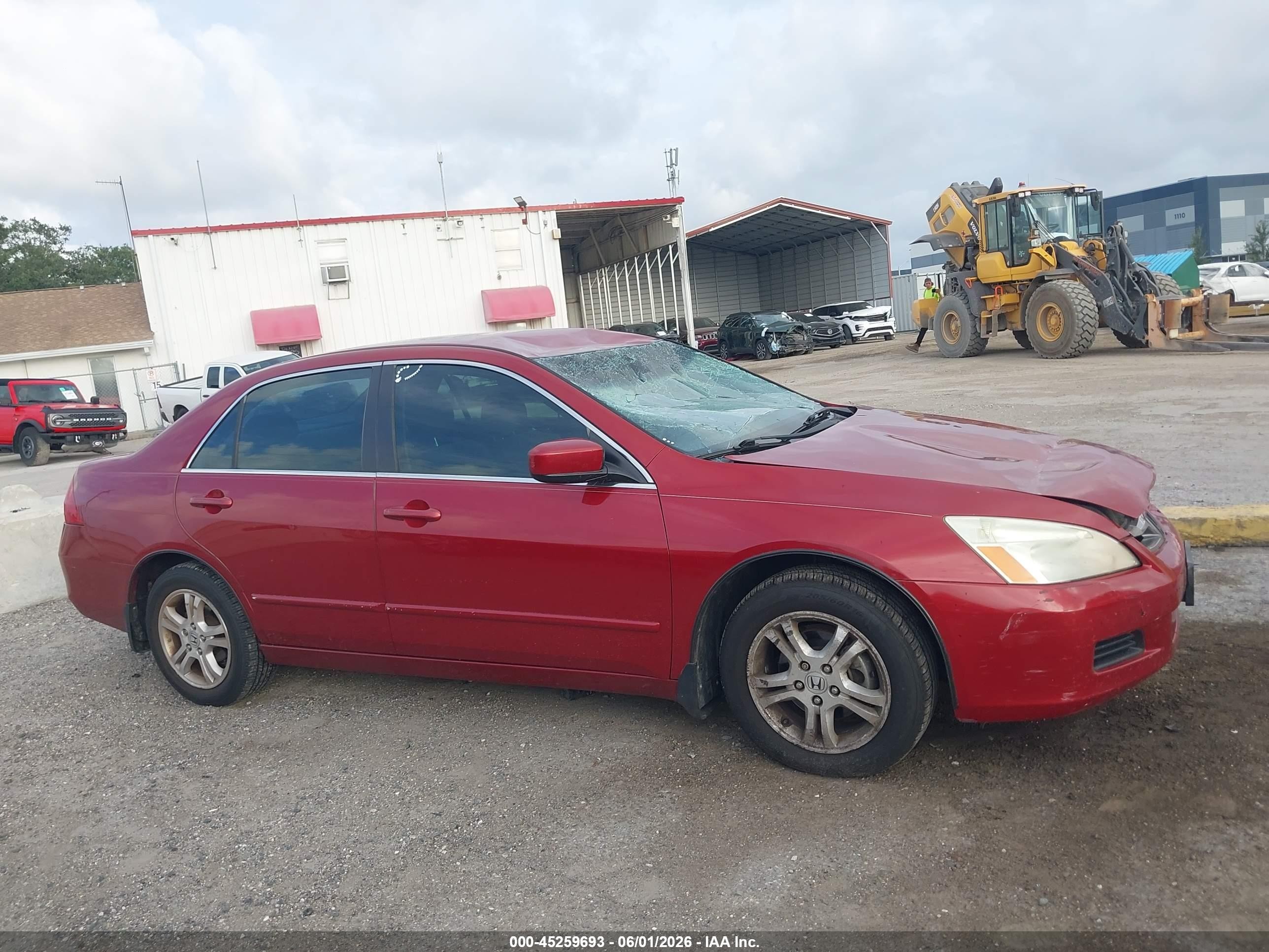 2007 Honda Accord 2.4 Se Red vin: 1HGCM56397A057514