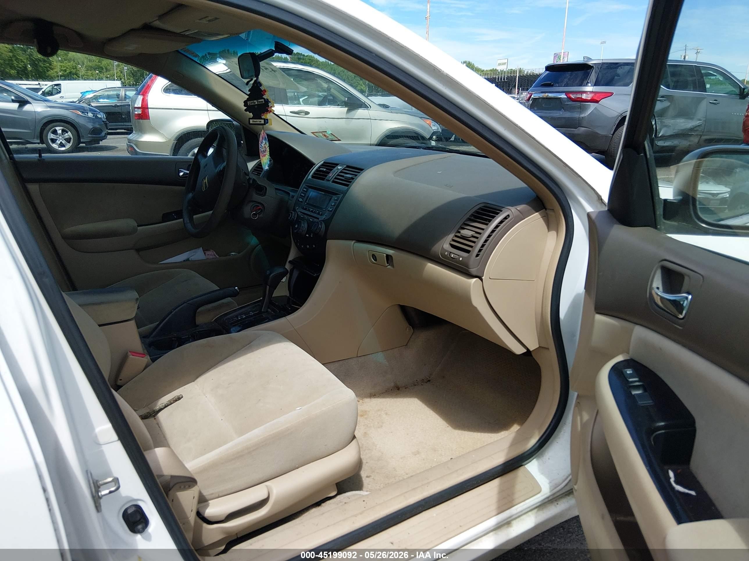 2007 Honda Accord 2.4 Se White vin: 1HGCM56397A059747
