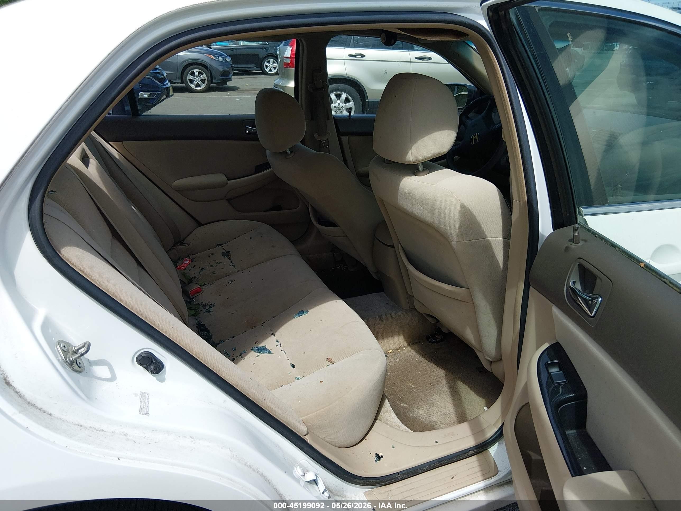 2007 Honda Accord 2.4 Se White vin: 1HGCM56397A059747
