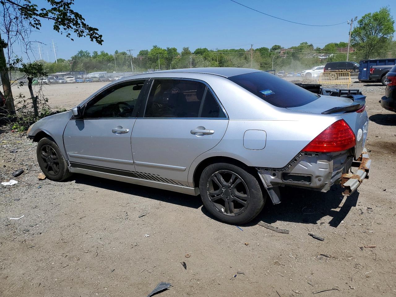 2007 Honda Accord Se Silver vin: 1HGCM56397A065791