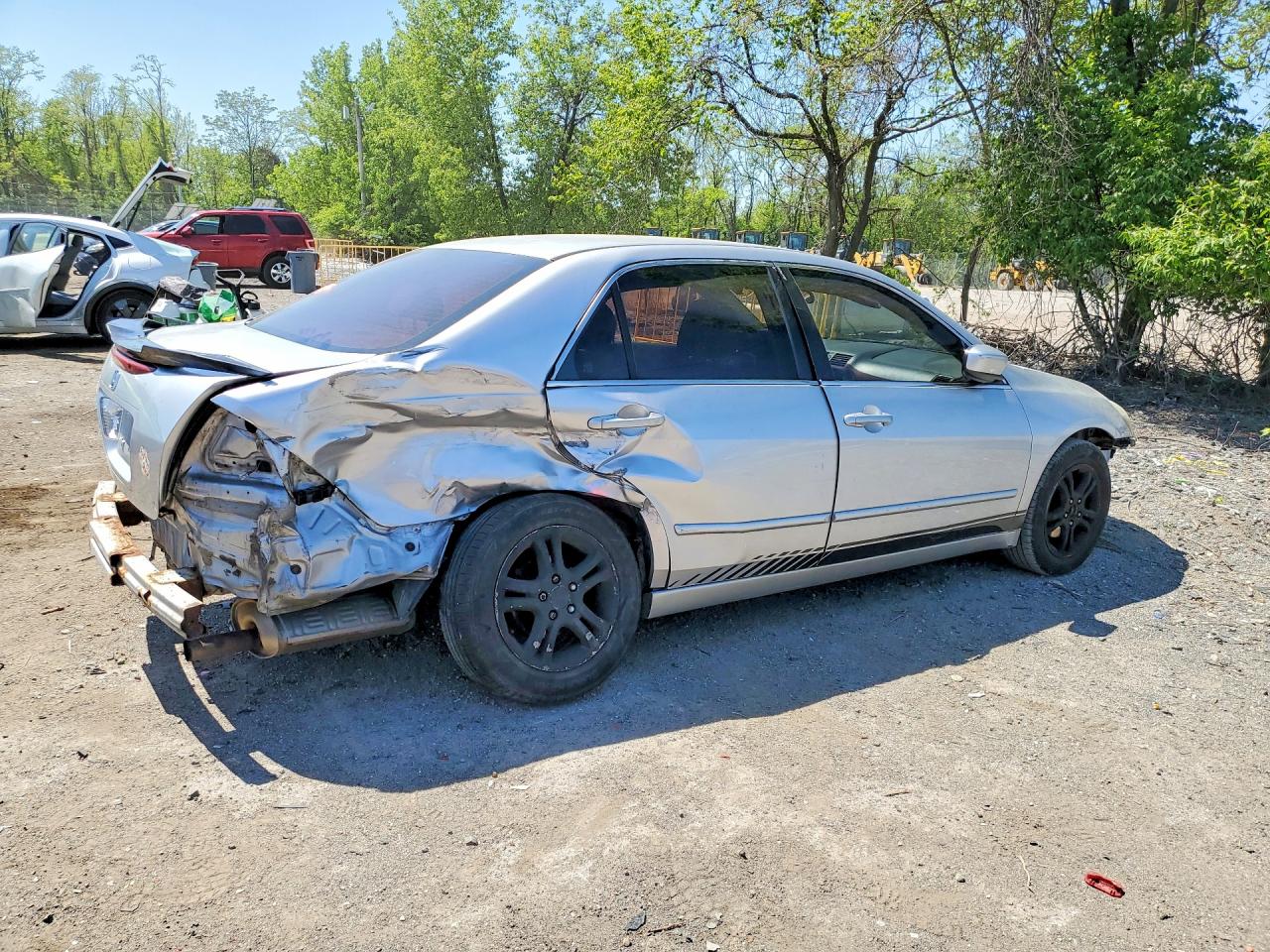 2007 Honda Accord Se Silver vin: 1HGCM56397A065791