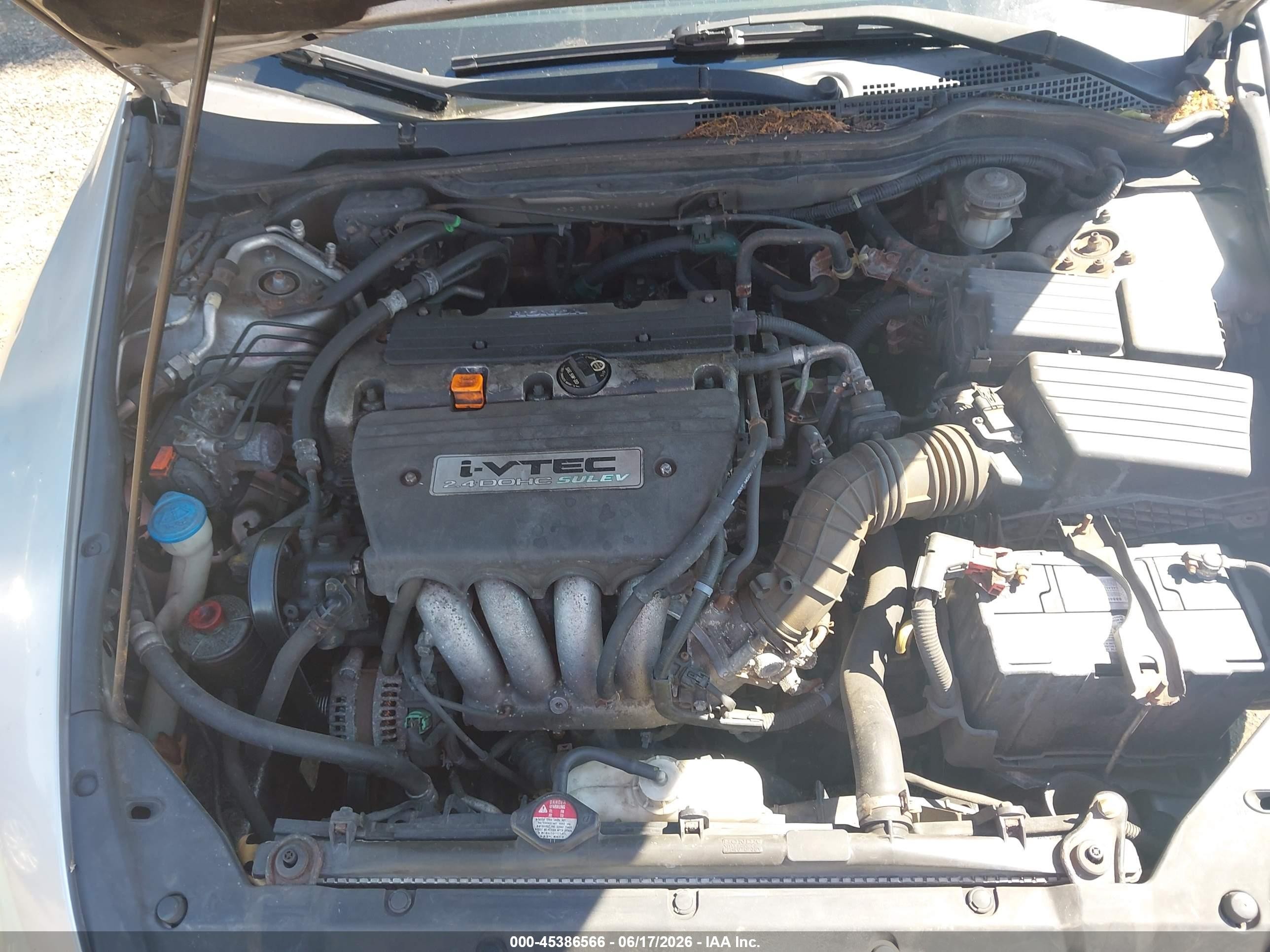 2007 Honda Accord 2.4 Se Silver vin: 1HGCM56397A111569