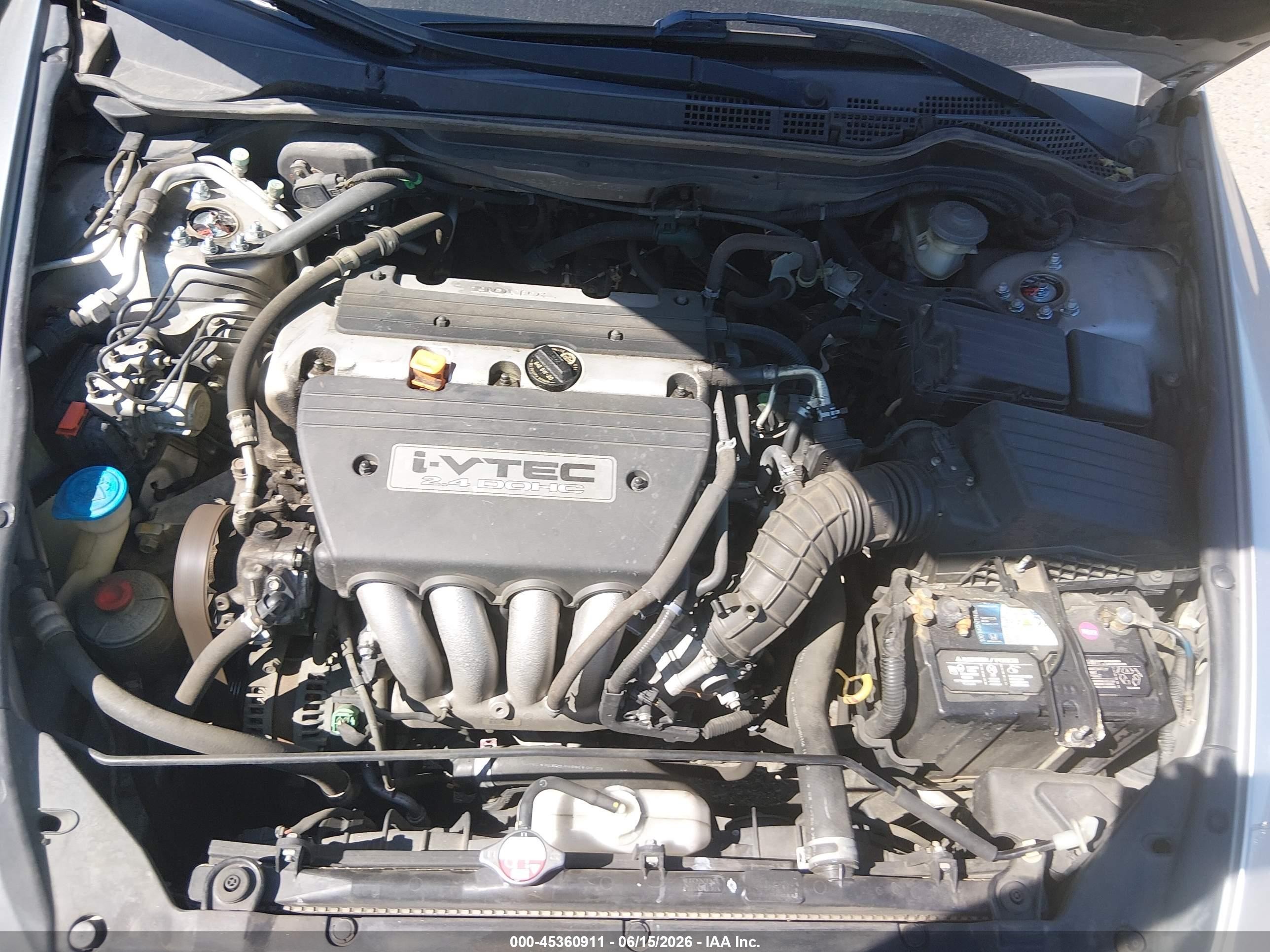 2007 Honda Accord 2.4 Se Gray vin: 1HGCM56397A154034