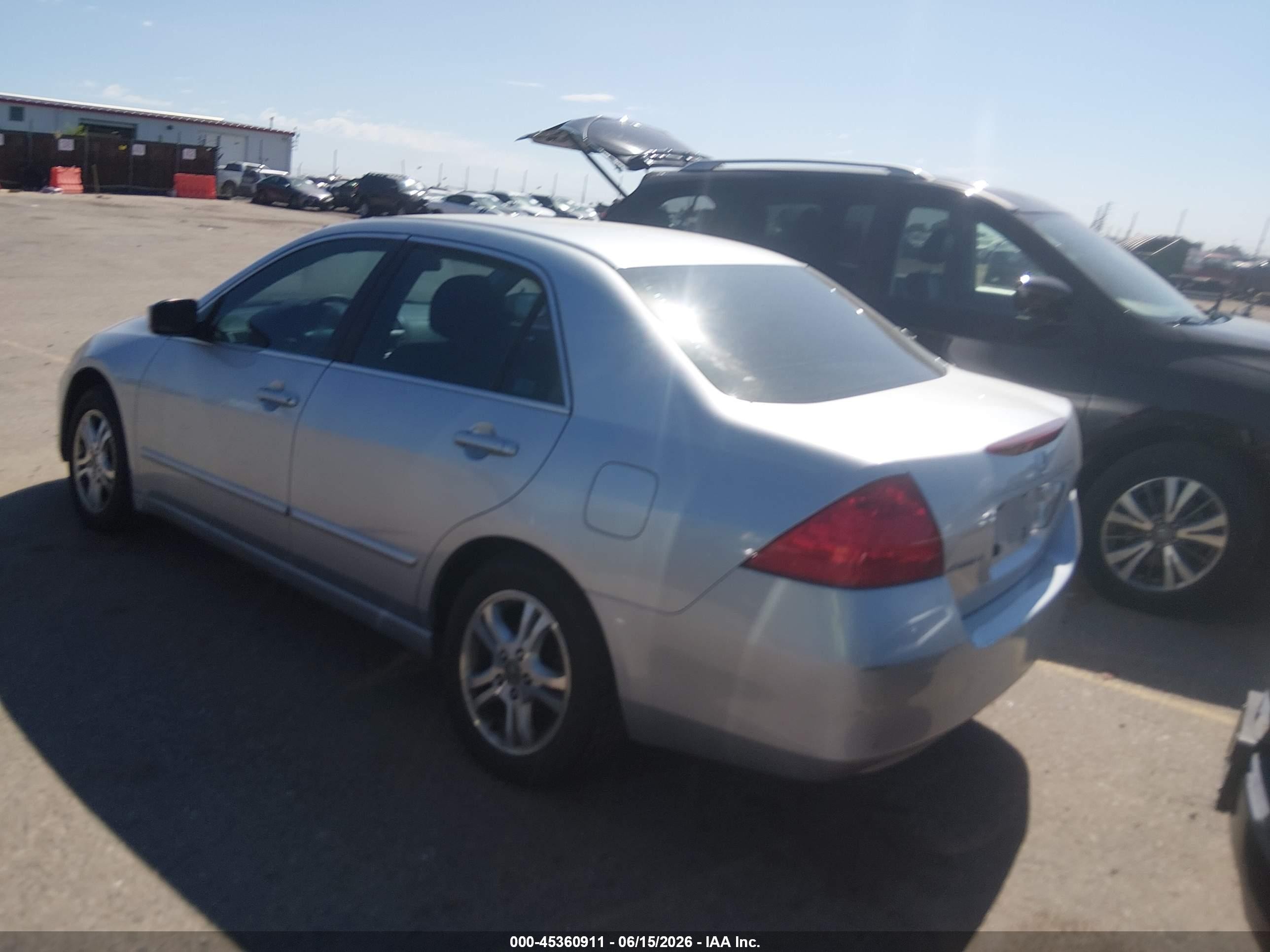2007 Honda Accord 2.4 Se Gray vin: 1HGCM56397A154034