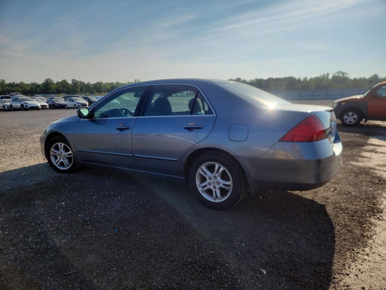 2007 Honda Accord Se Blue vin: 1HGCM56397A155149