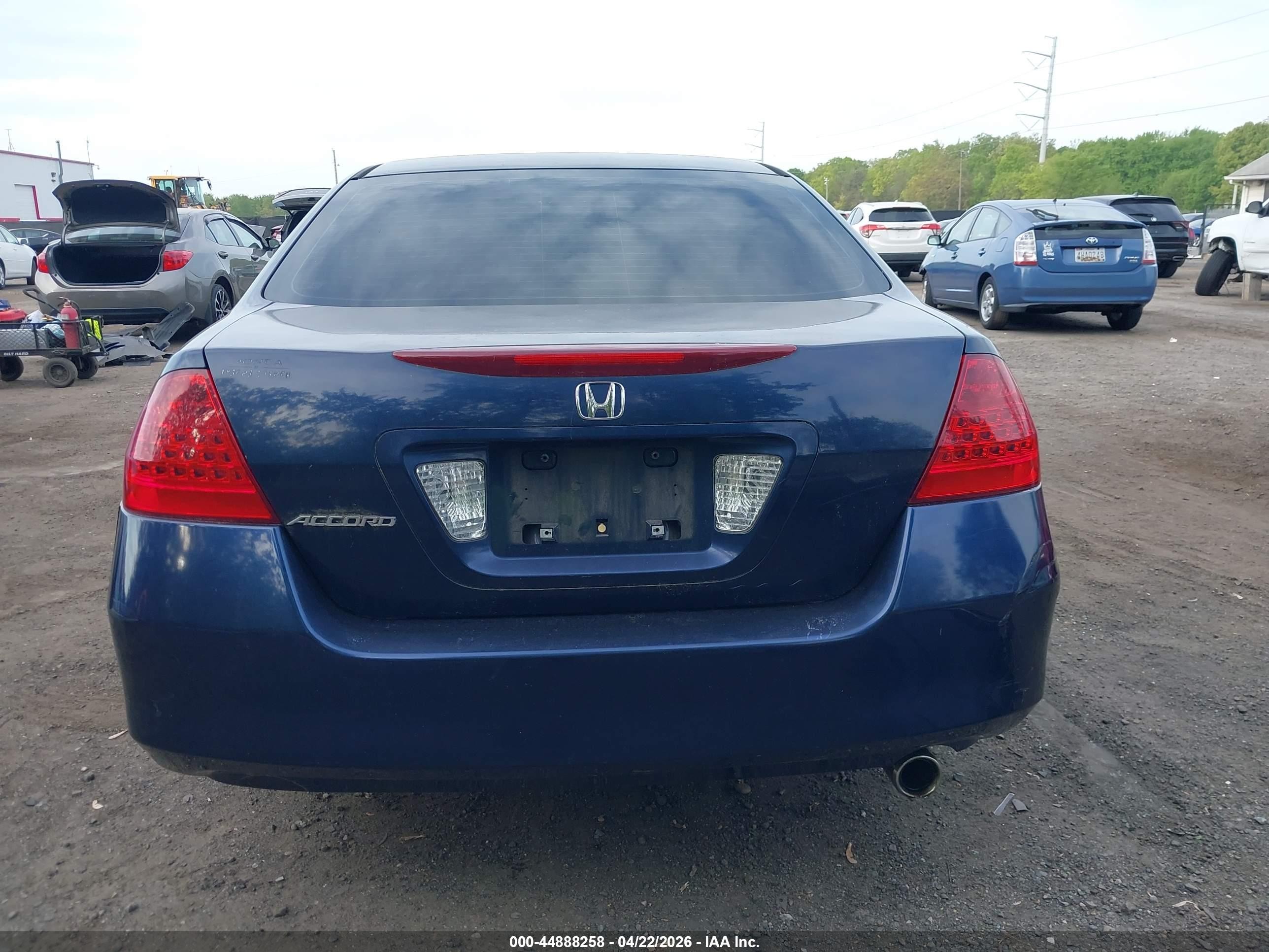 2007 Honda Accord 2.4 Se Blue vin: 1HGCM56397A182142