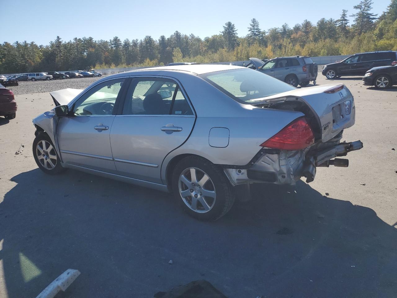 2007 Honda Accord Gray vin: 1HGCM56397A192718