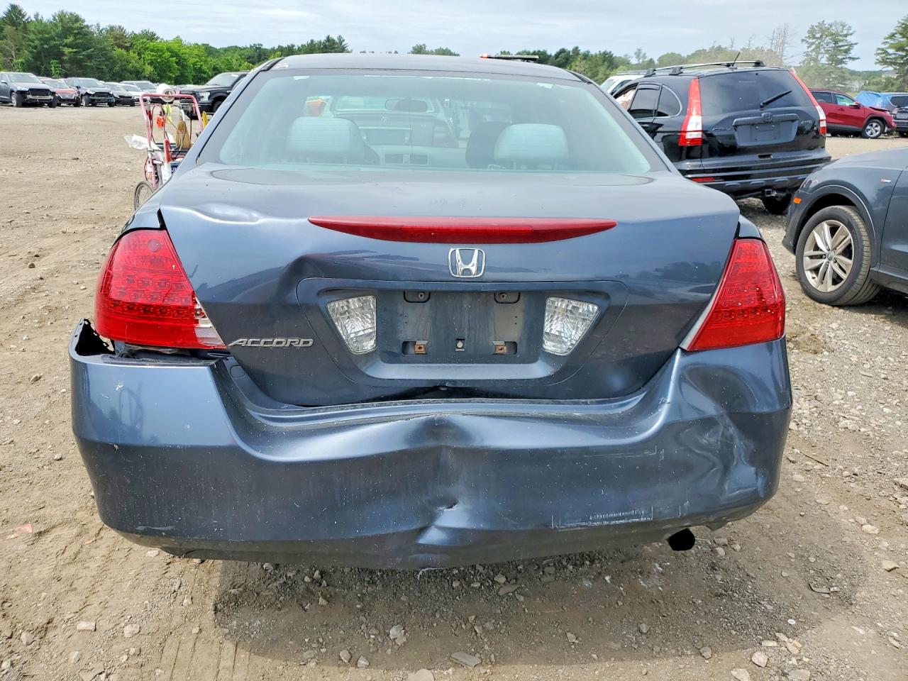 2007 Honda Accord Se Gray vin: 1HGCM56397A195957