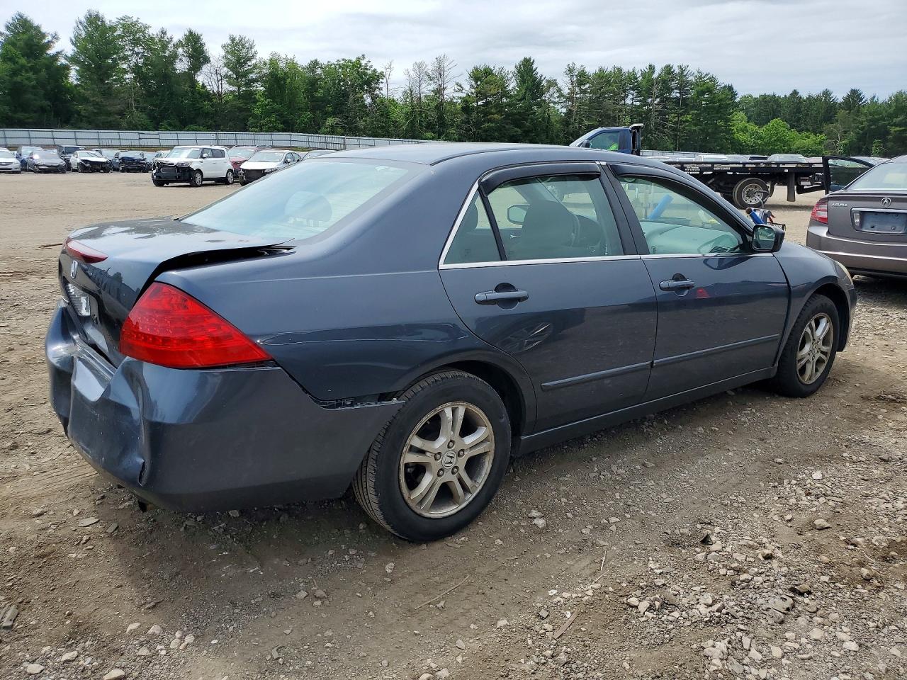 2007 Honda Accord Se Gray vin: 1HGCM56397A195957