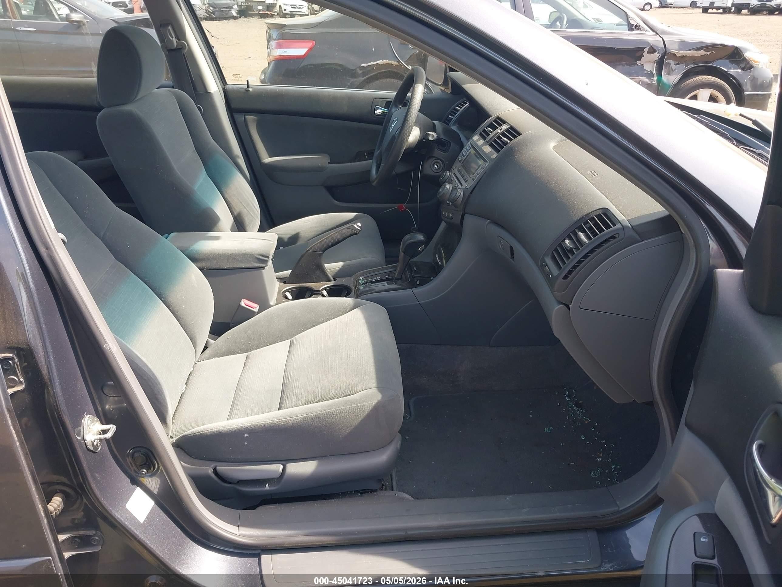 2007 Honda Accord 2.4 Se Gray vin: 1HGCM56397A199104