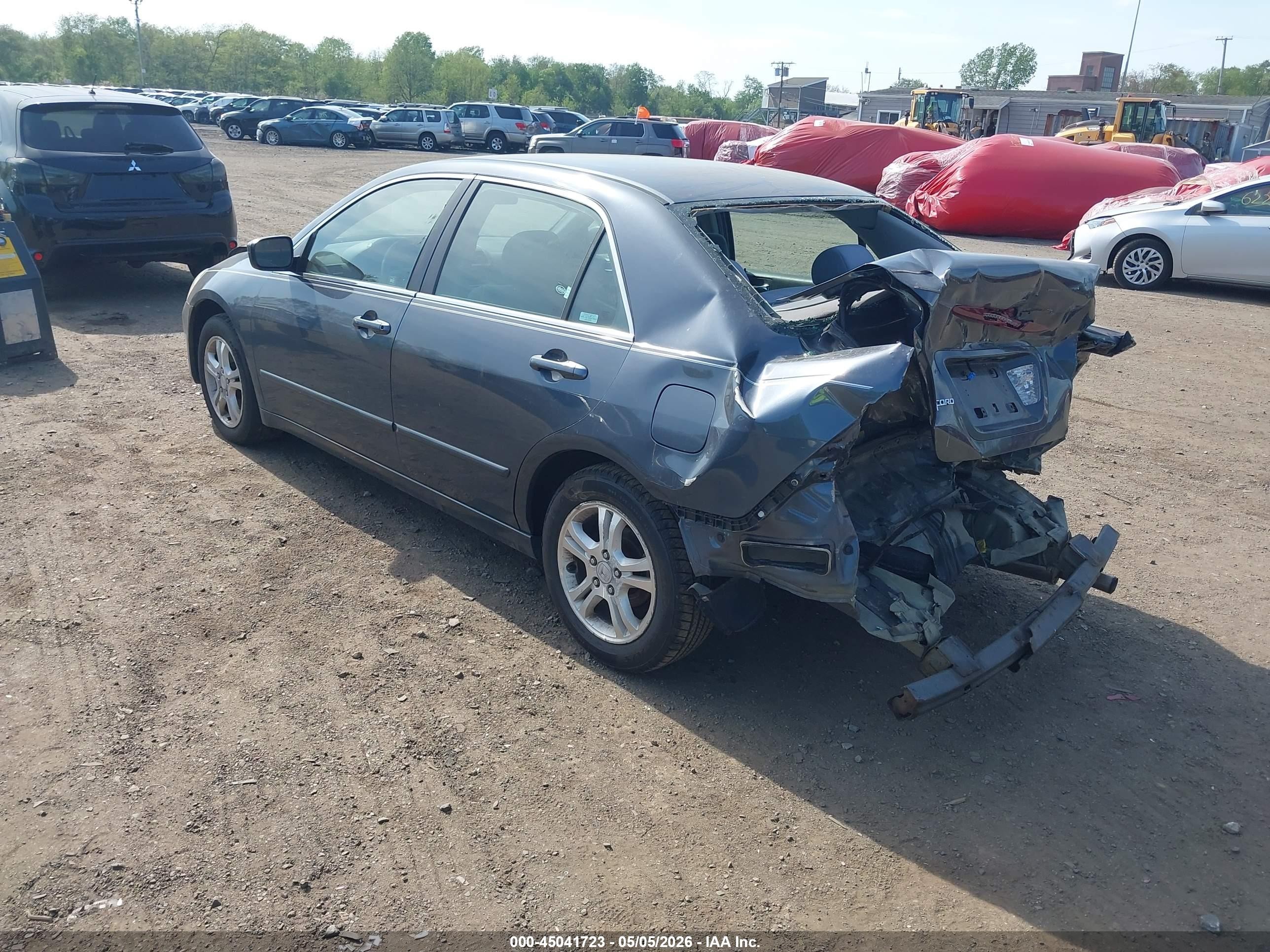 2007 Honda Accord 2.4 Se Gray vin: 1HGCM56397A199104
