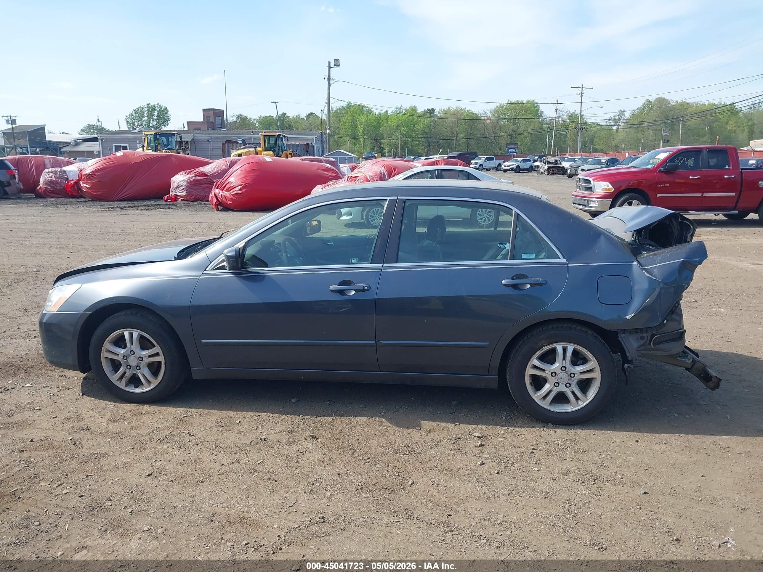 2007 Honda Accord 2.4 Se Gray vin: 1HGCM56397A199104