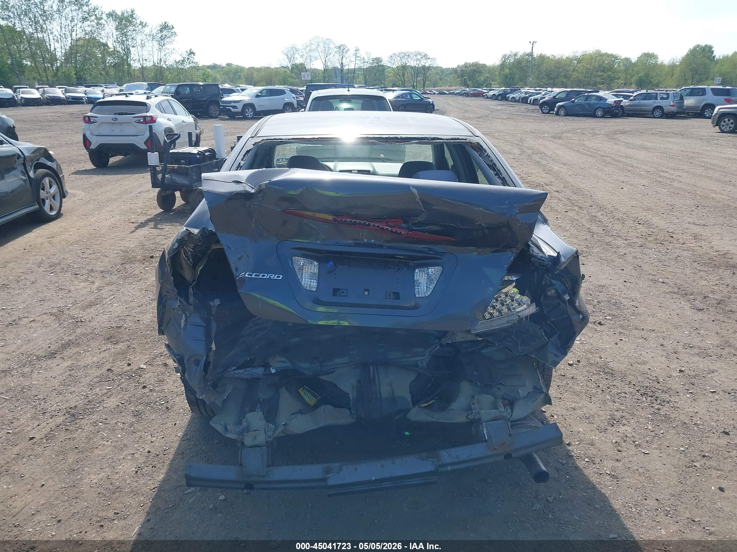 2007 Honda Accord 2.4 Se Gray vin: 1HGCM56397A199104