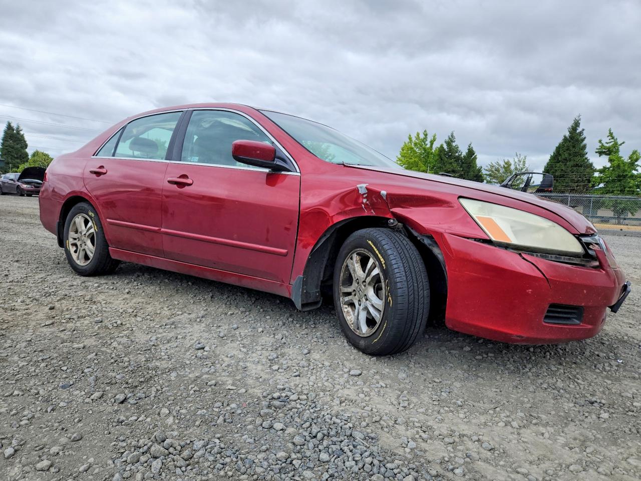 2007 Honda Accord Se Red vin: 1HGCM56397A204172
