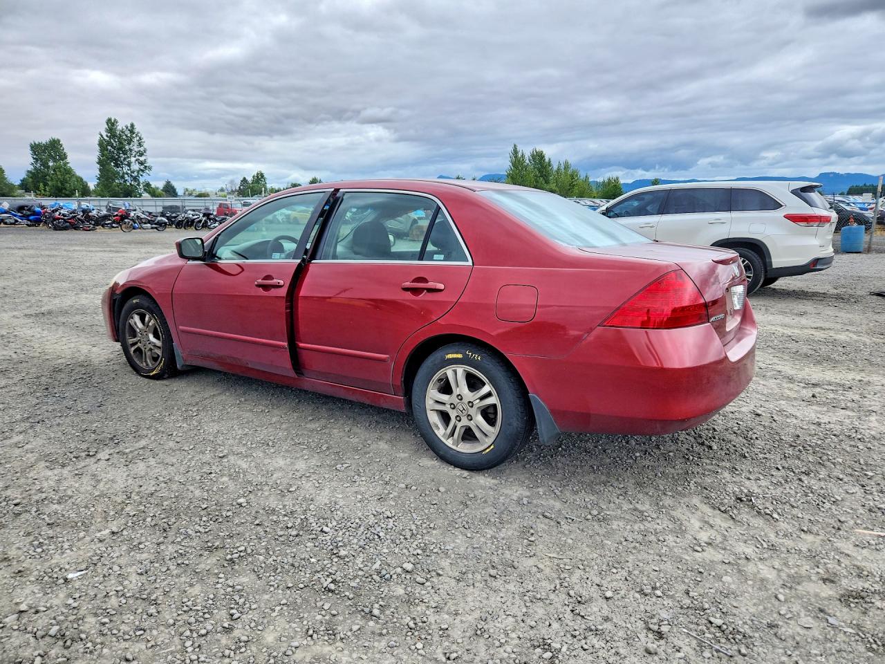 2007 Honda Accord Se Red vin: 1HGCM56397A204172