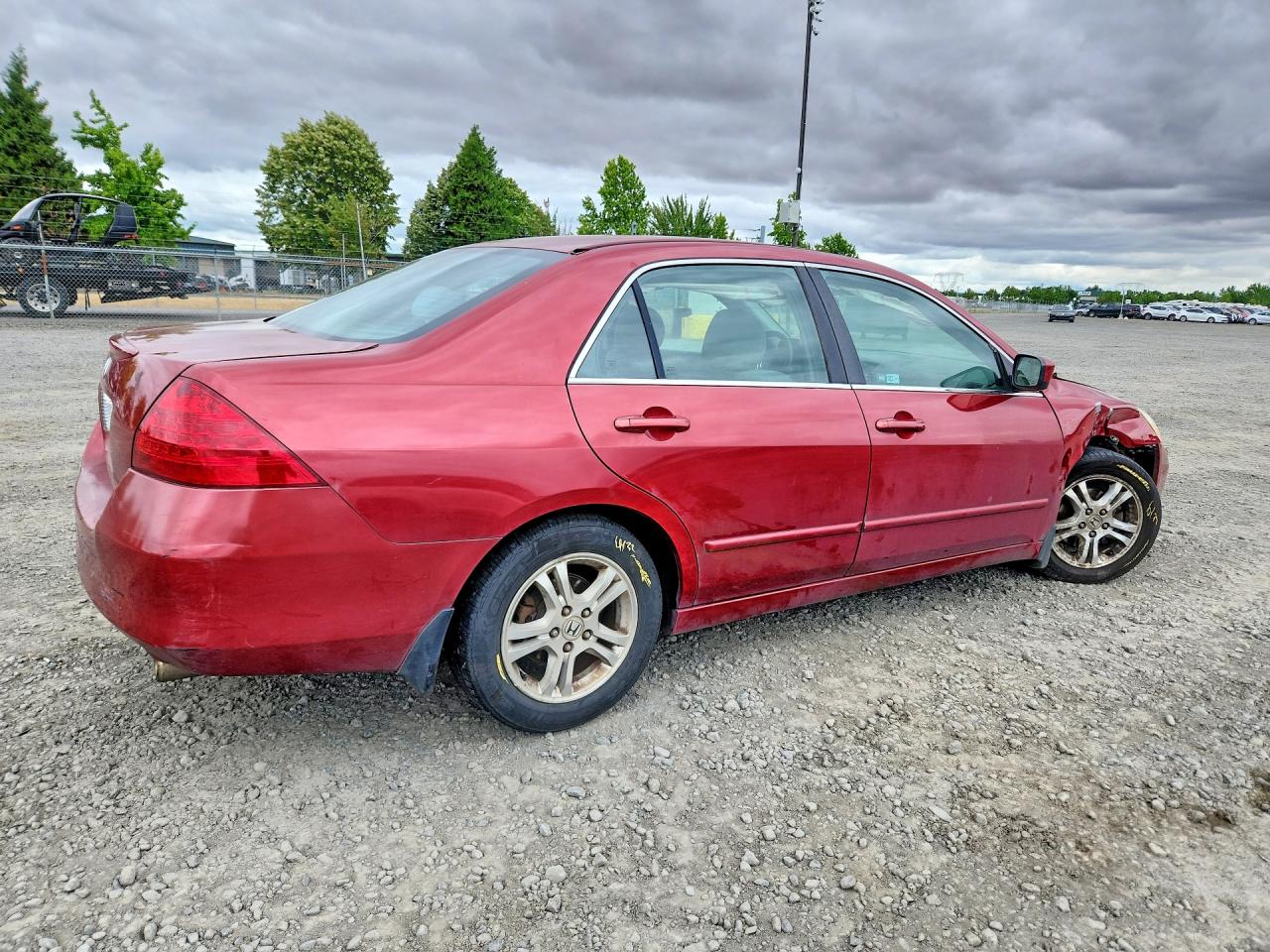 2007 Honda Accord Se Red vin: 1HGCM56397A204172