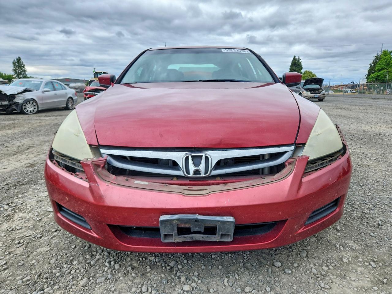 2007 Honda Accord Se Red vin: 1HGCM56397A204172