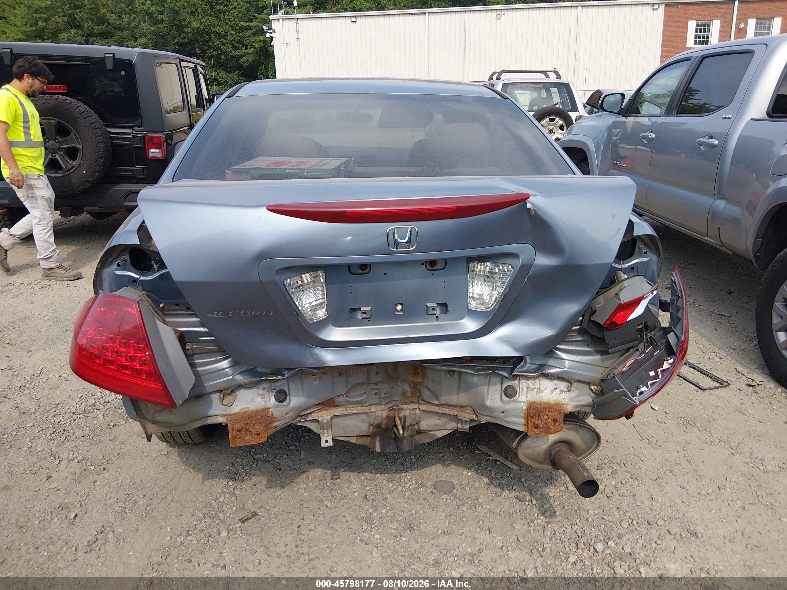 2007 Honda Accord 2.4 Se Blue vin: 1HGCM56397A206942