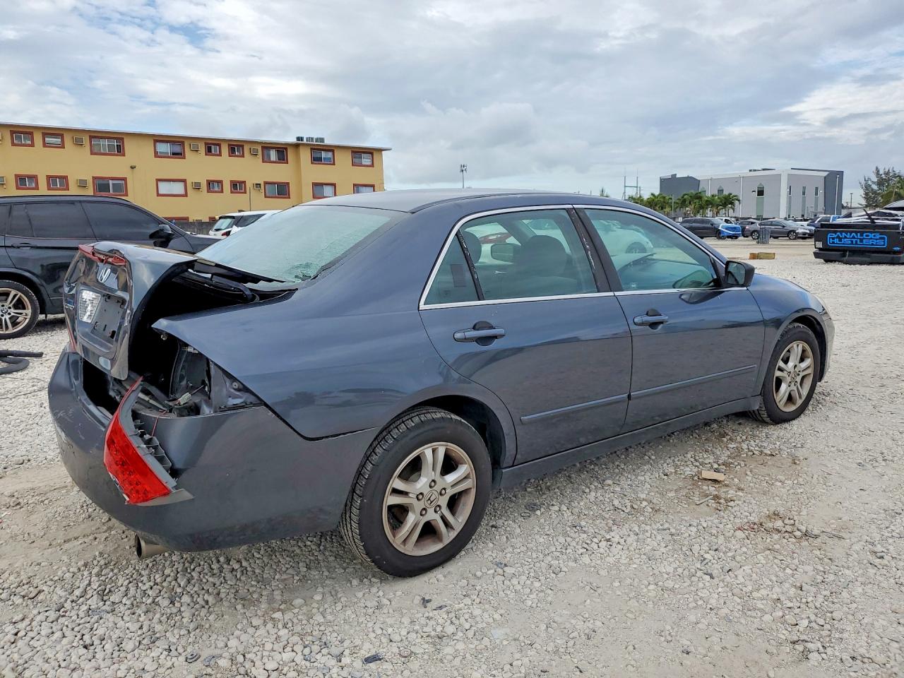2007 Honda Accord Se Gray vin: 1HGCM56397A218086