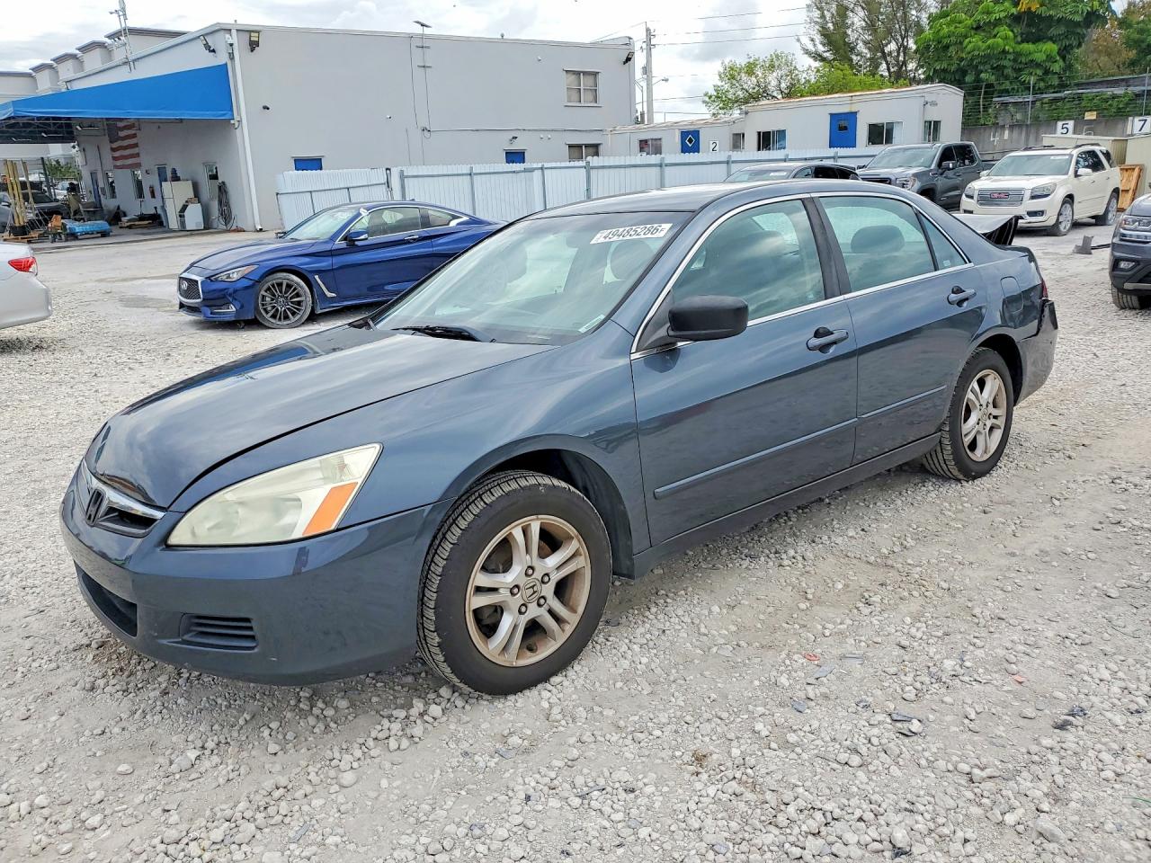 2007 Honda Accord Se Gray vin: 1HGCM56397A218086