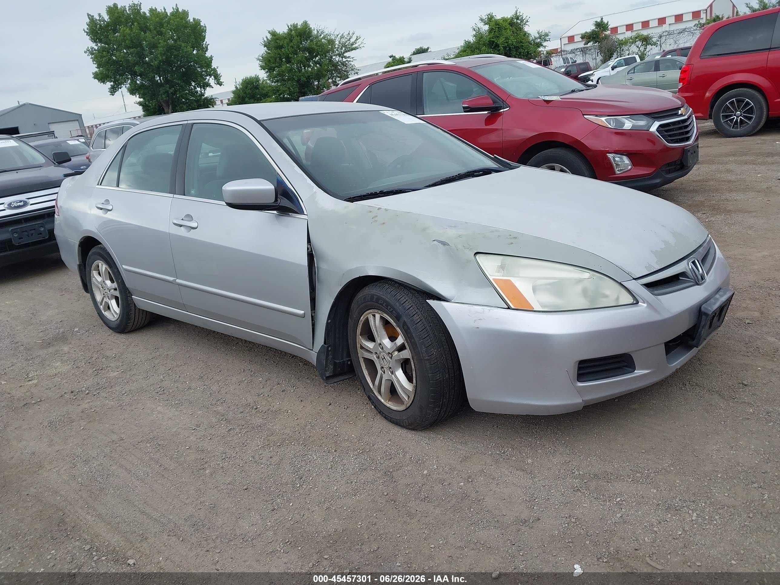 2007 Honda Accord 2.4 Se Silver vin: 1HGCM56397A225765