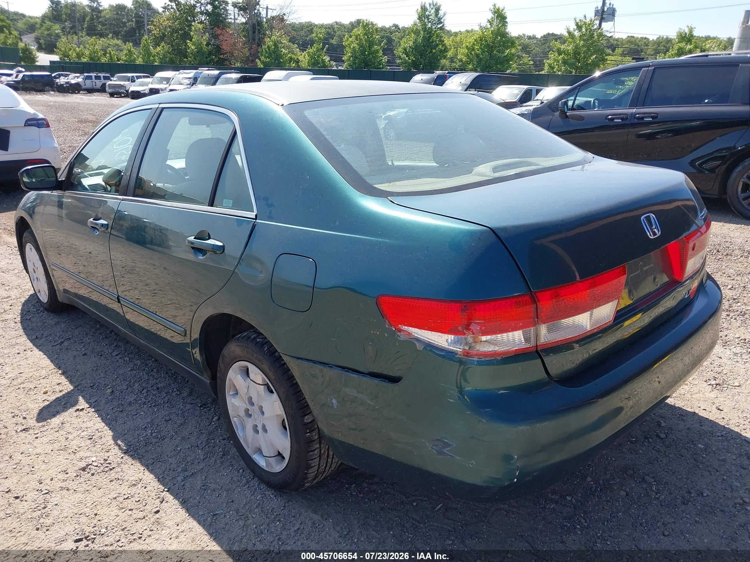 2003 Honda Accord Sdn Lx Зеленый vin: 1HGCM563X3A106391