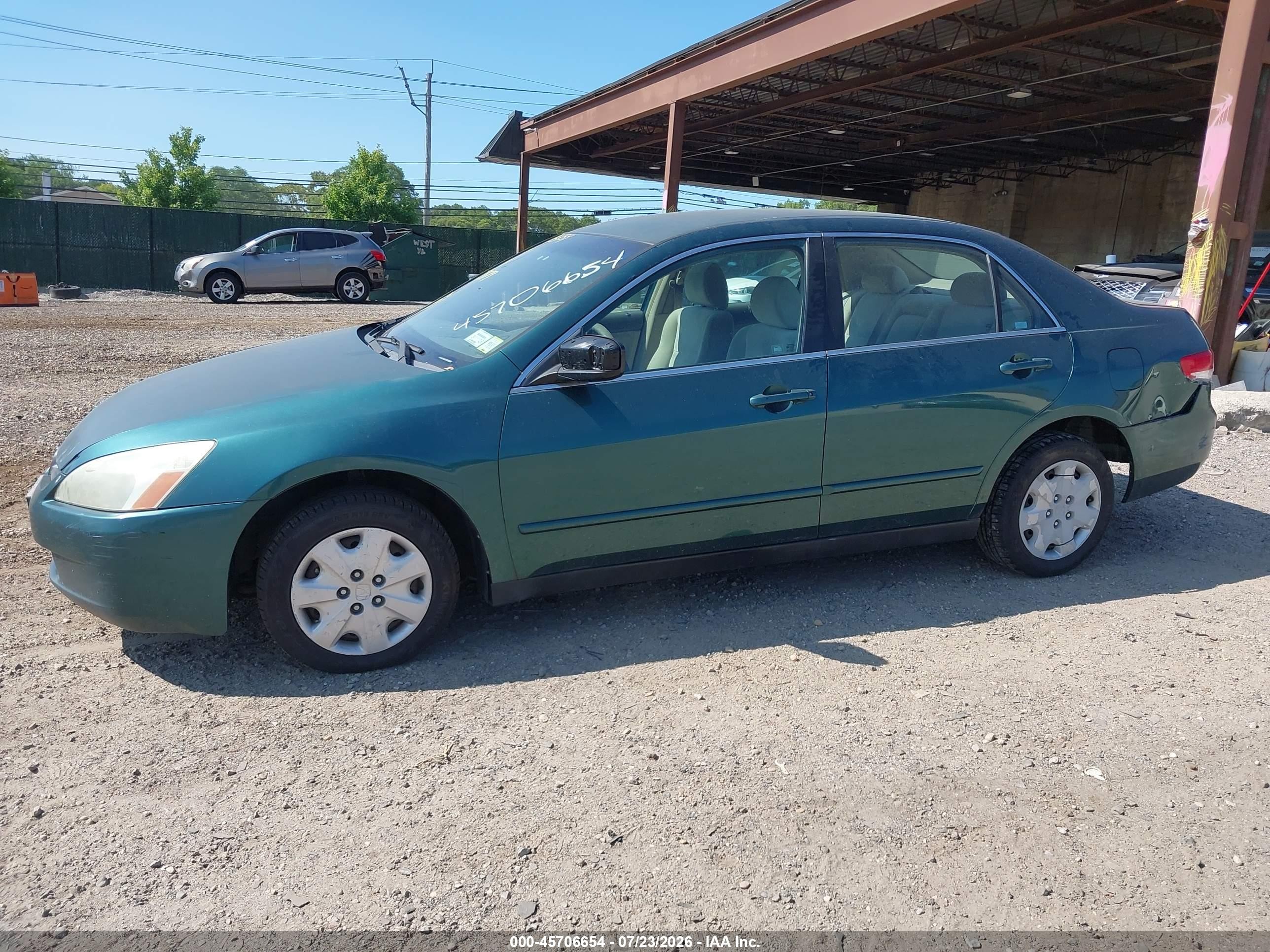 2003 Honda Accord Sdn Lx Зеленый vin: 1HGCM563X3A106391