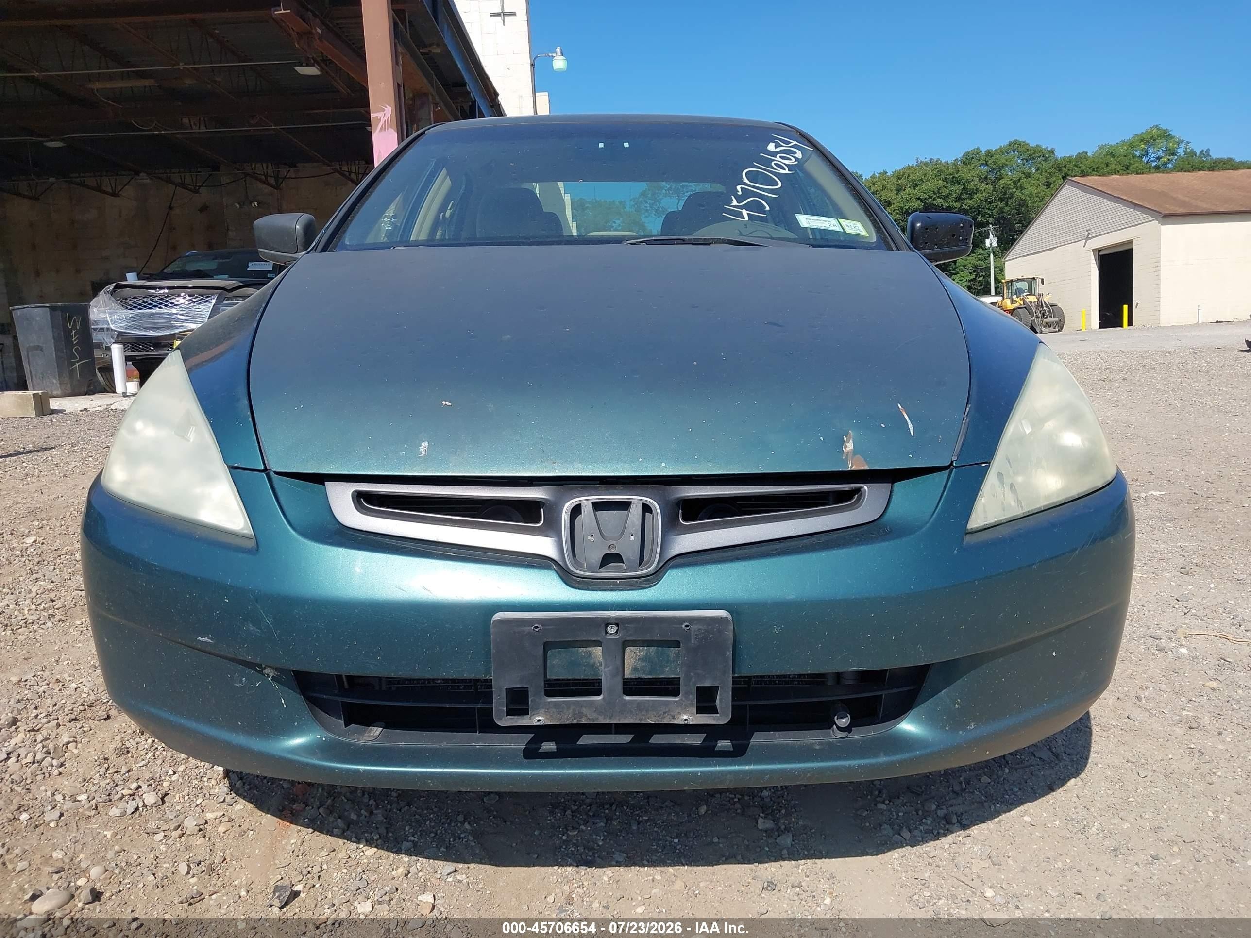 2003 Honda Accord Sdn Lx Зеленый vin: 1HGCM563X3A106391