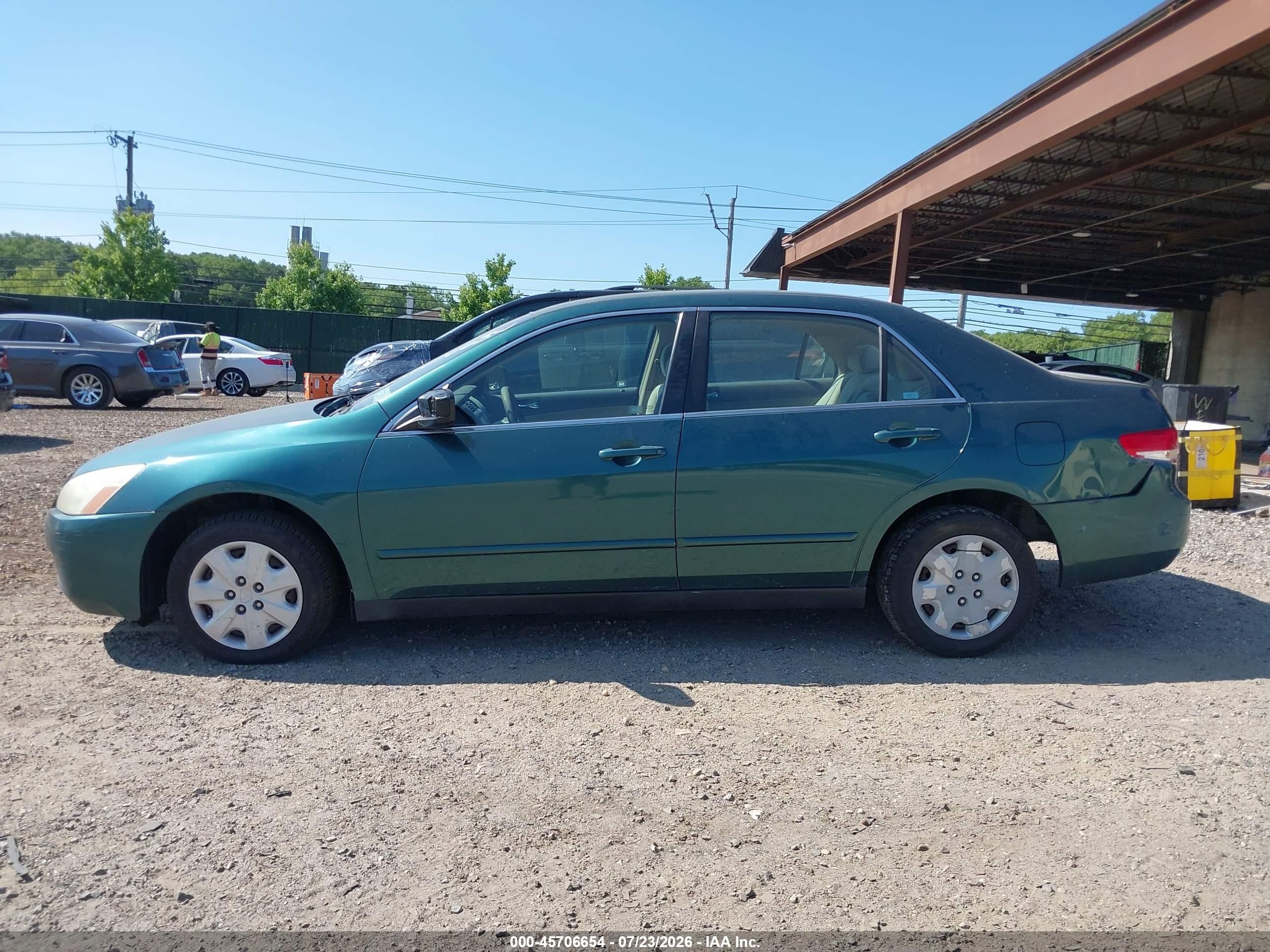 2003 Honda Accord Sdn Lx Зеленый vin: 1HGCM563X3A106391