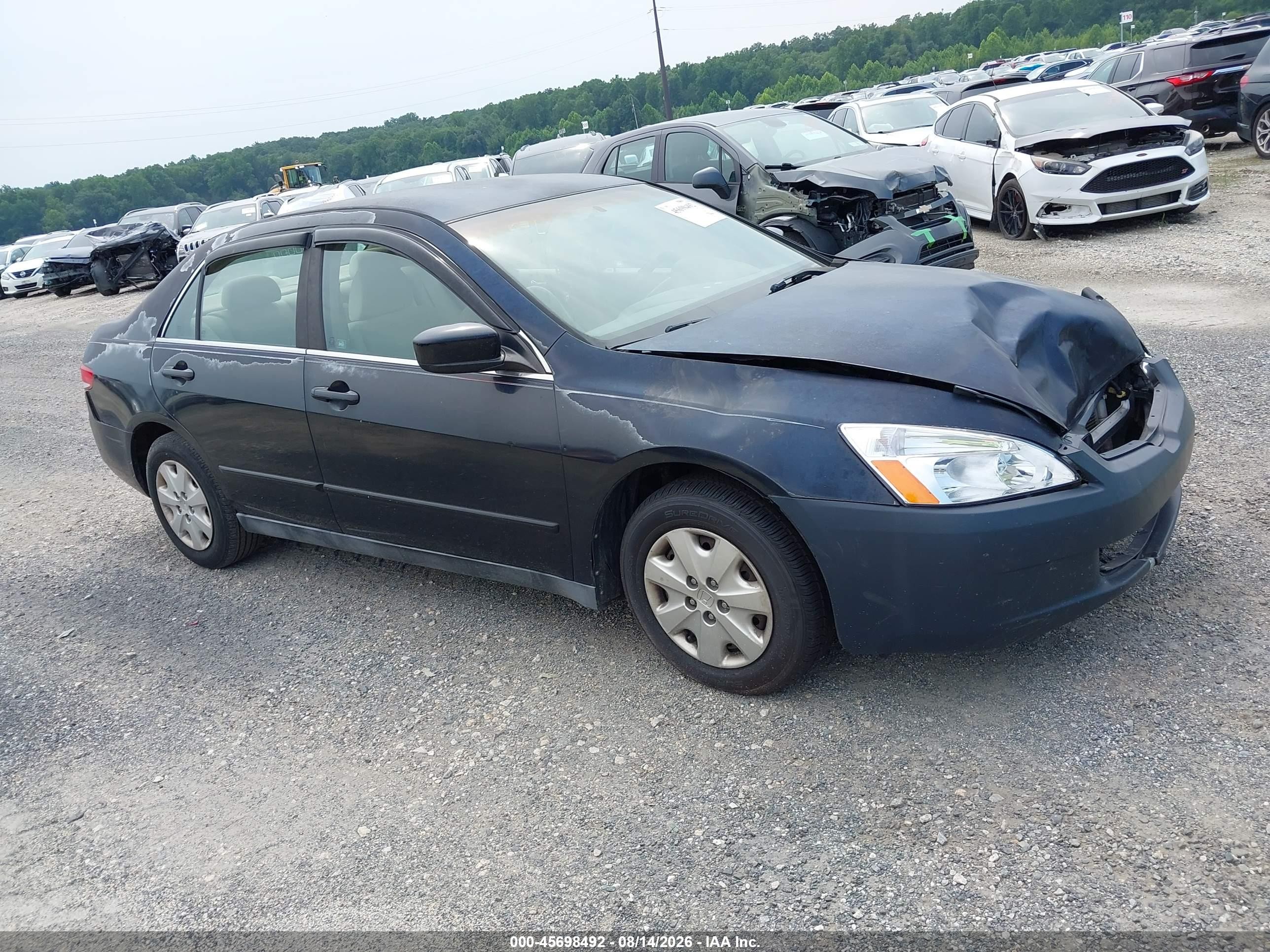 2003 Honda Accord Sdn Lx Black vin: 1HGCM563X3A147202