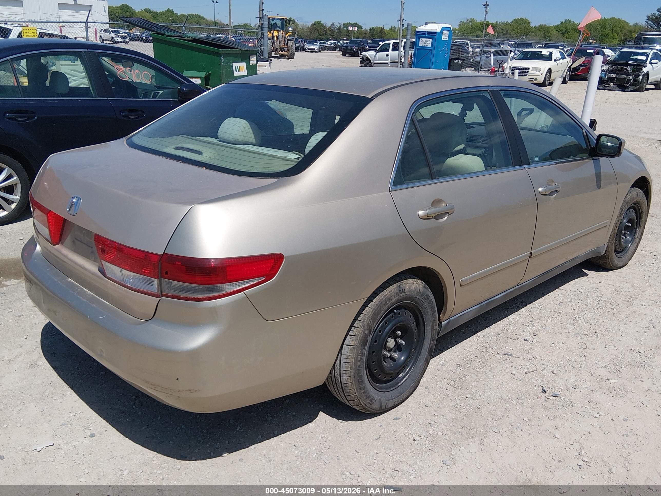 2004 Honda Accord 2.4 Lx Tan vin: 1HGCM563X4A056495