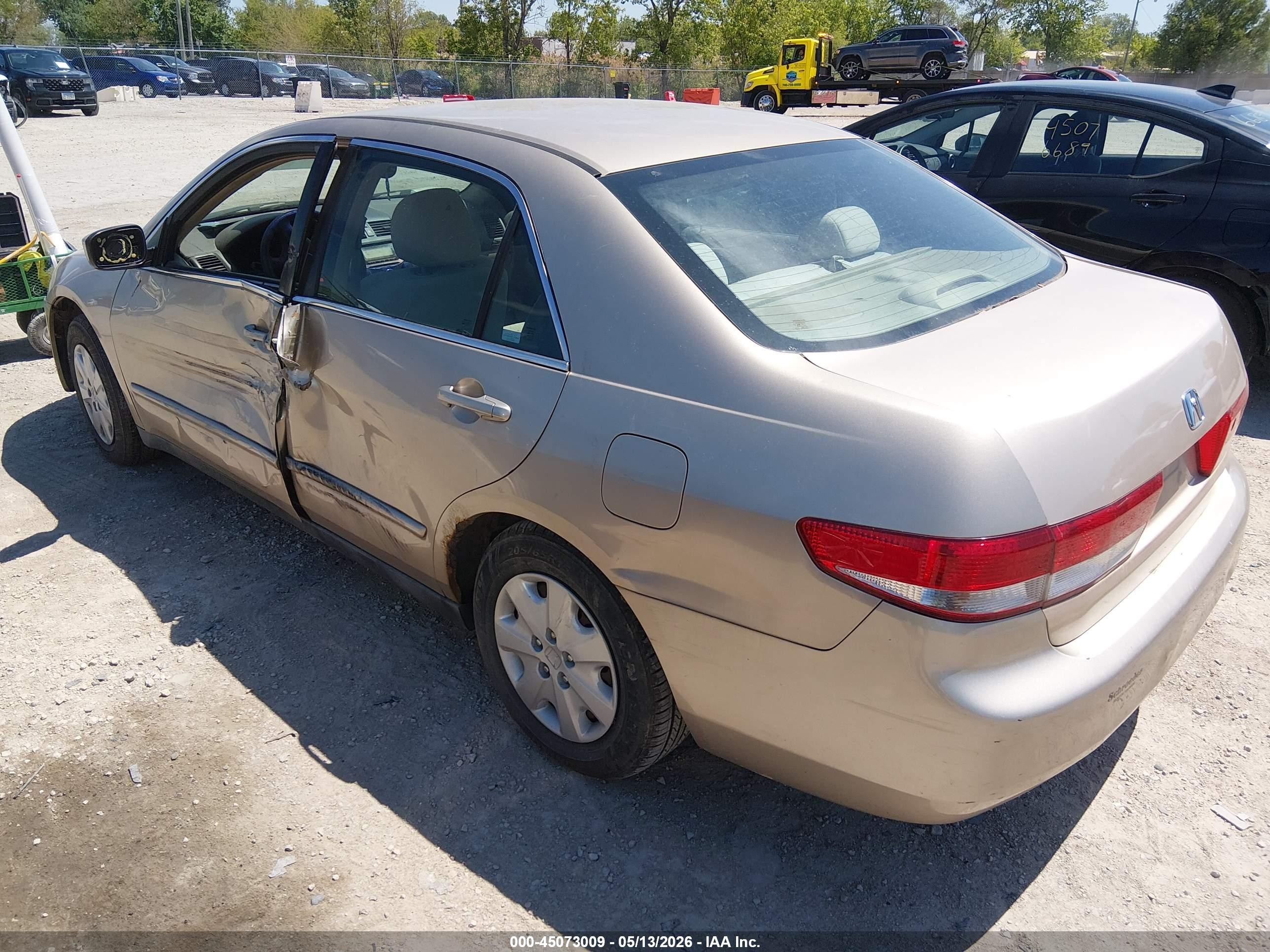2004 Honda Accord 2.4 Lx Tan vin: 1HGCM563X4A056495