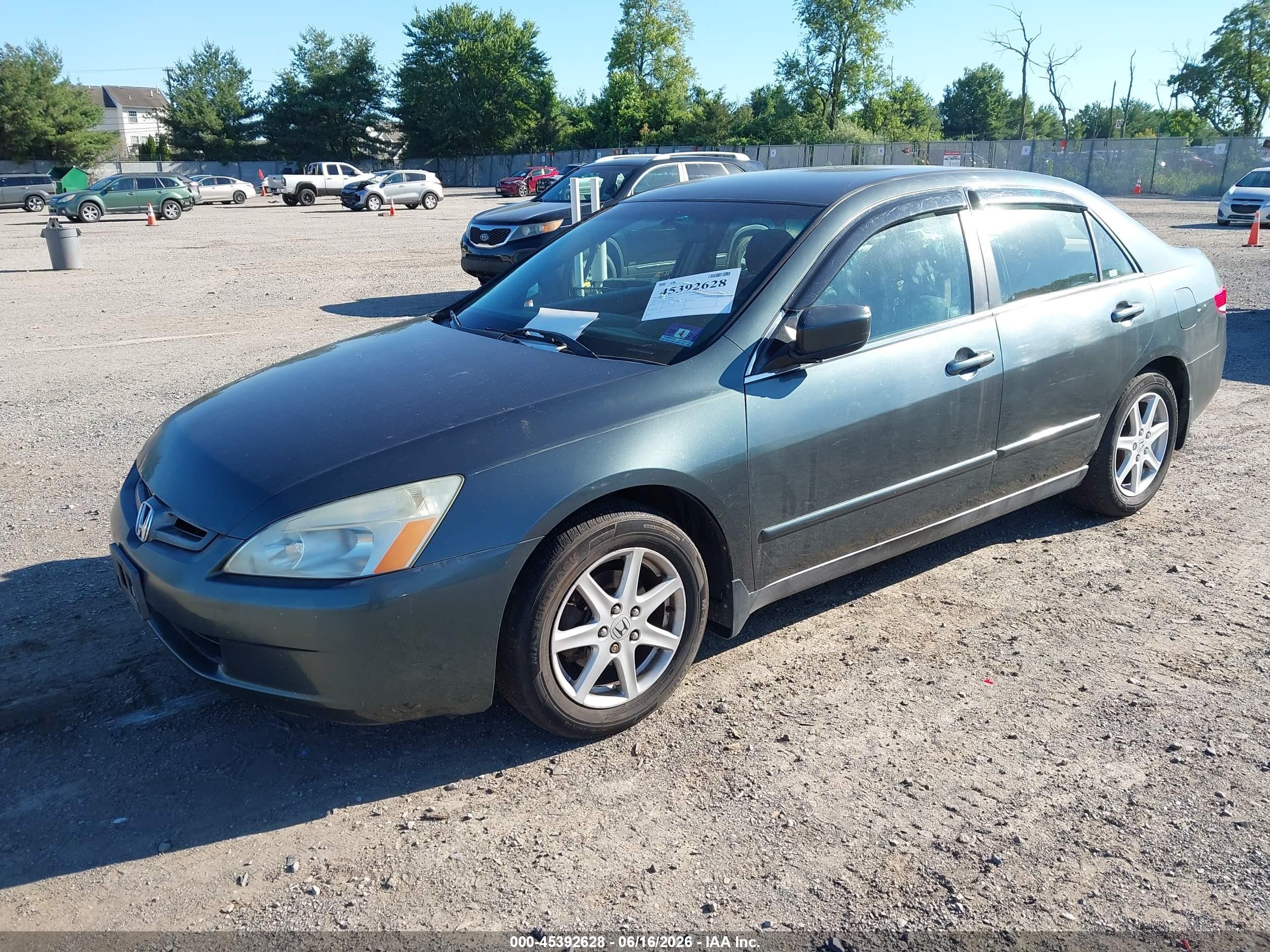 2004 Honda Accord 2.4 Lx Green vin: 1HGCM563X4A160341