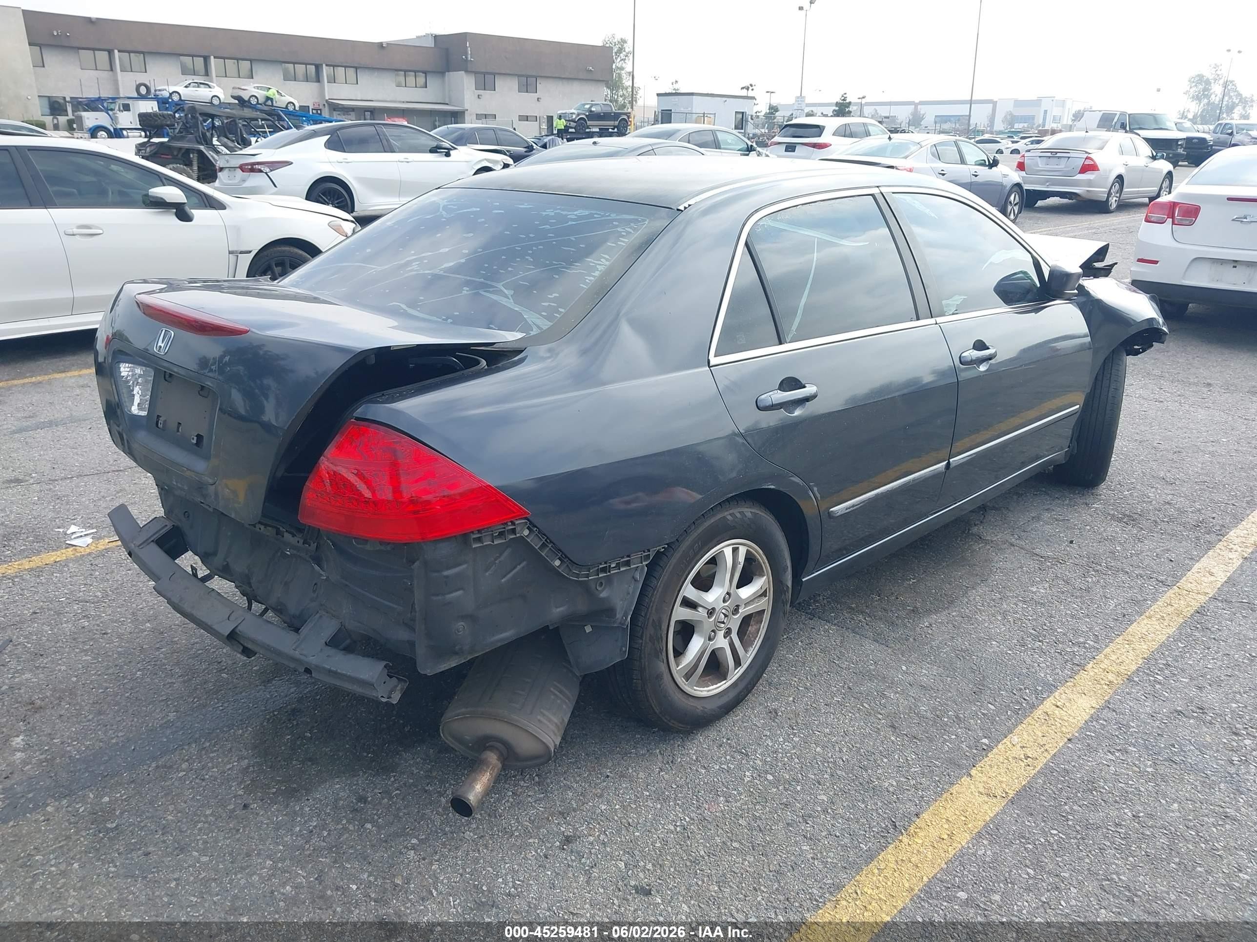 2006 Honda Accord 2.4 Se Черный vin: 1HGCM563X6A051235
