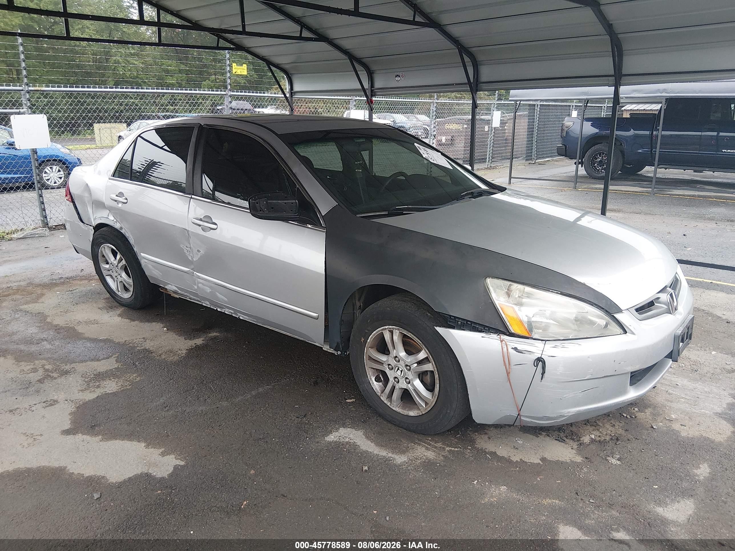 2006 Honda Accord 2.4 Se Silver vin: 1HGCM563X6A073963