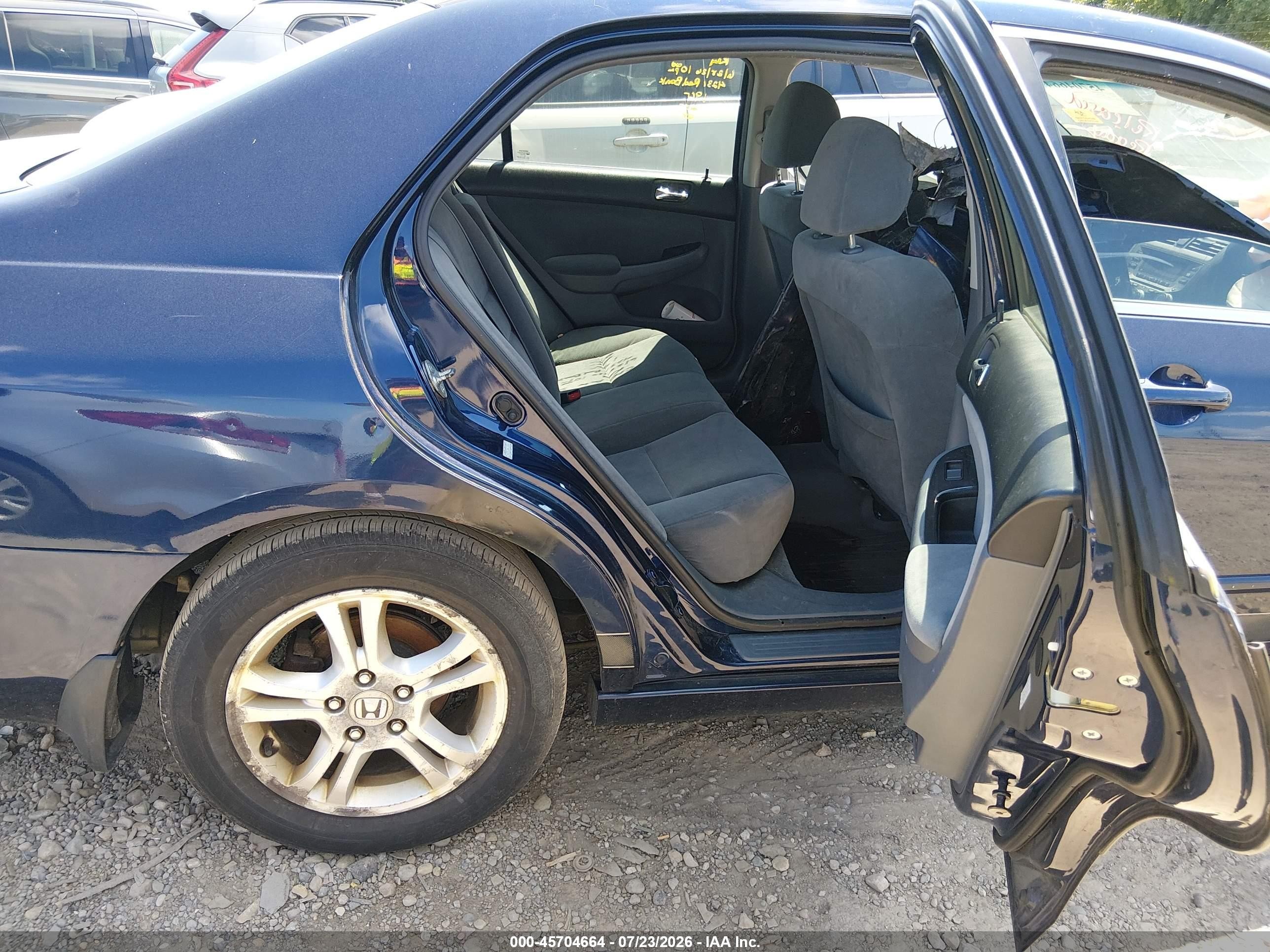 2006 Honda Accord 2.4 Se Blue vin: 1HGCM563X6A110476