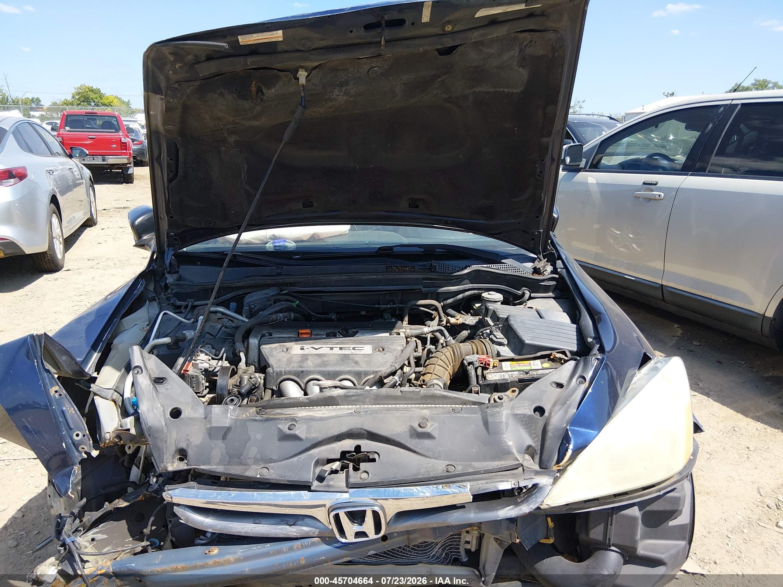 2006 Honda Accord 2.4 Se Blue vin: 1HGCM563X6A110476